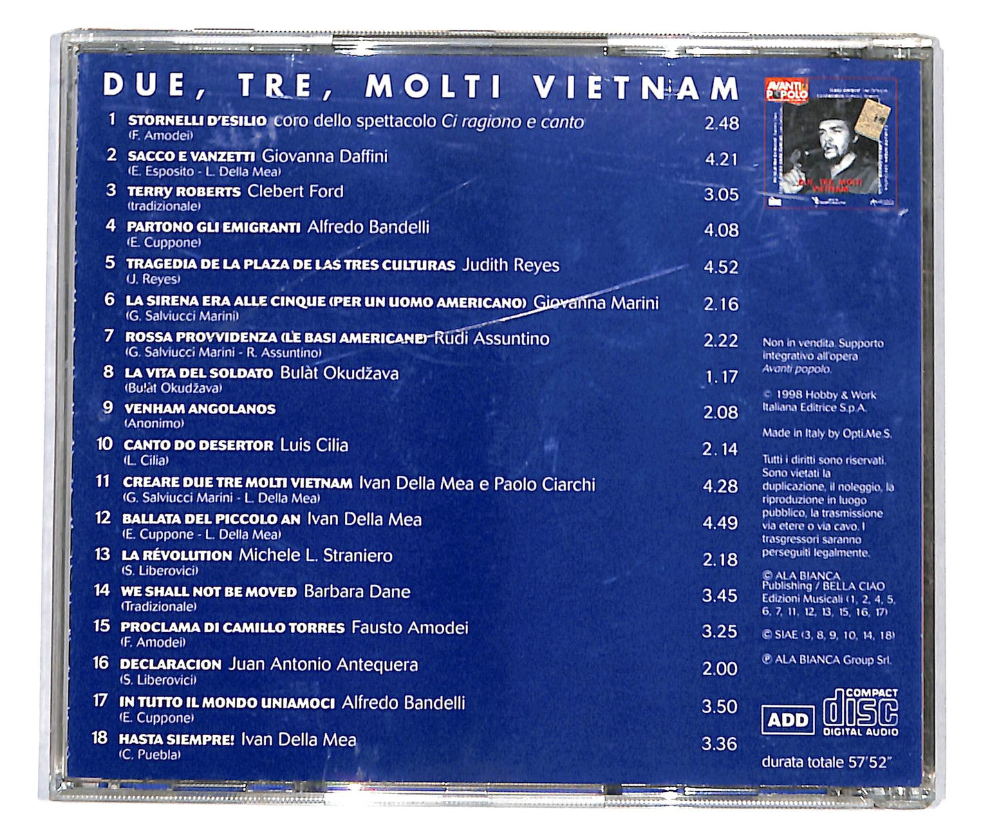 EBOND Various - Avanti Popolo - due tre molti Vietnam CD CD133606