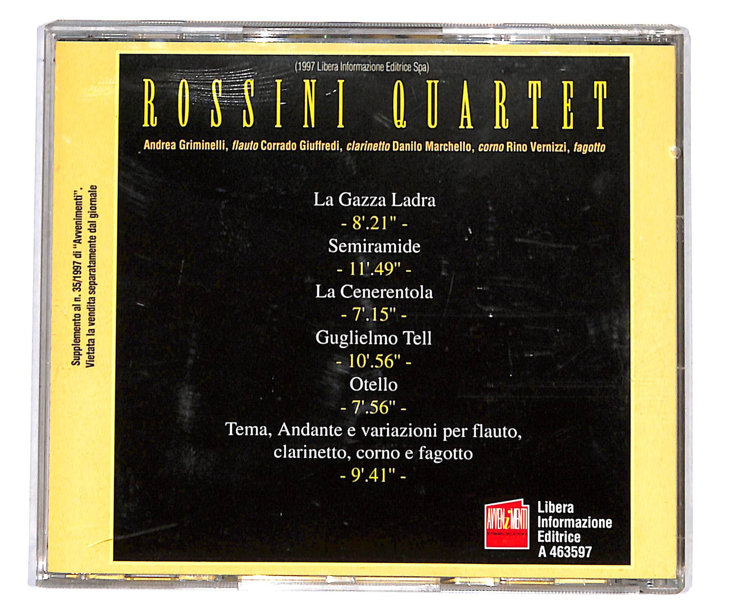 EBOND Rossini Quartet - Le Piu Belle Arie Rossiniane CD CD133640