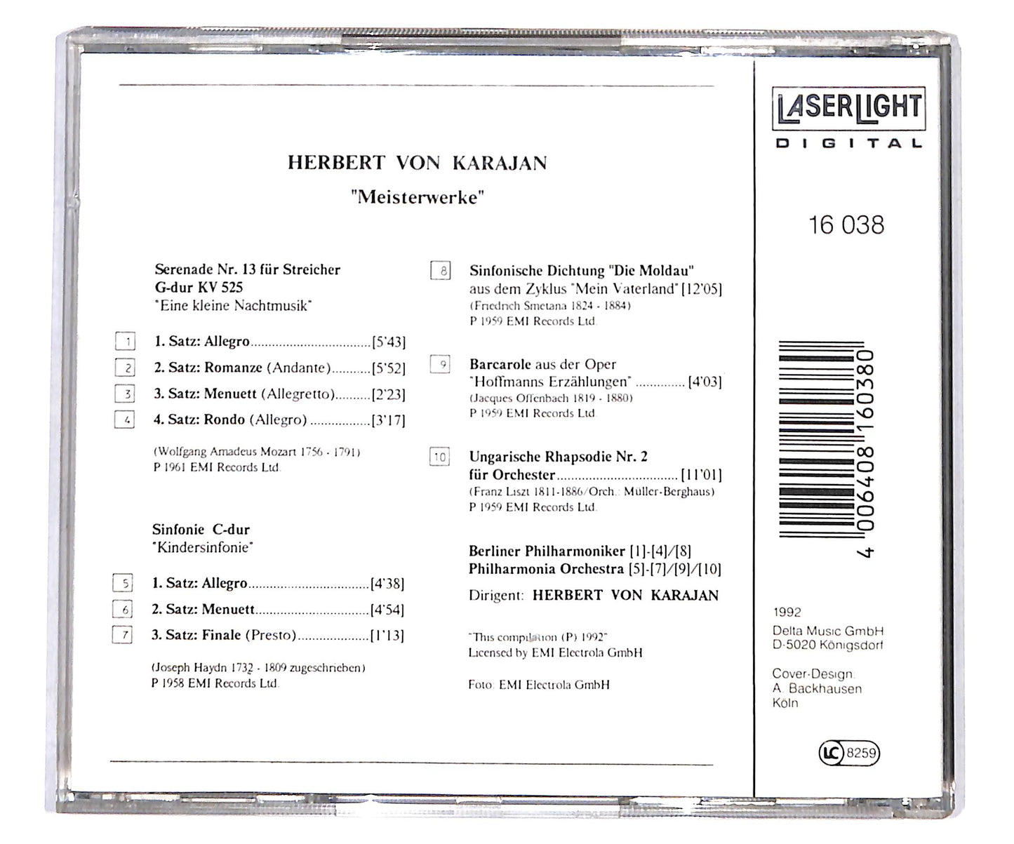EBOND Herbert von Karajan - Meisterwerke CD CD133641