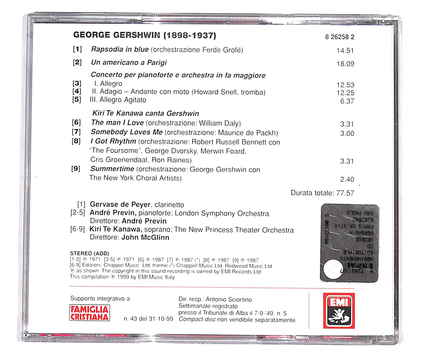 EBOND George Gershwin –i grandi concerti CD CD133716