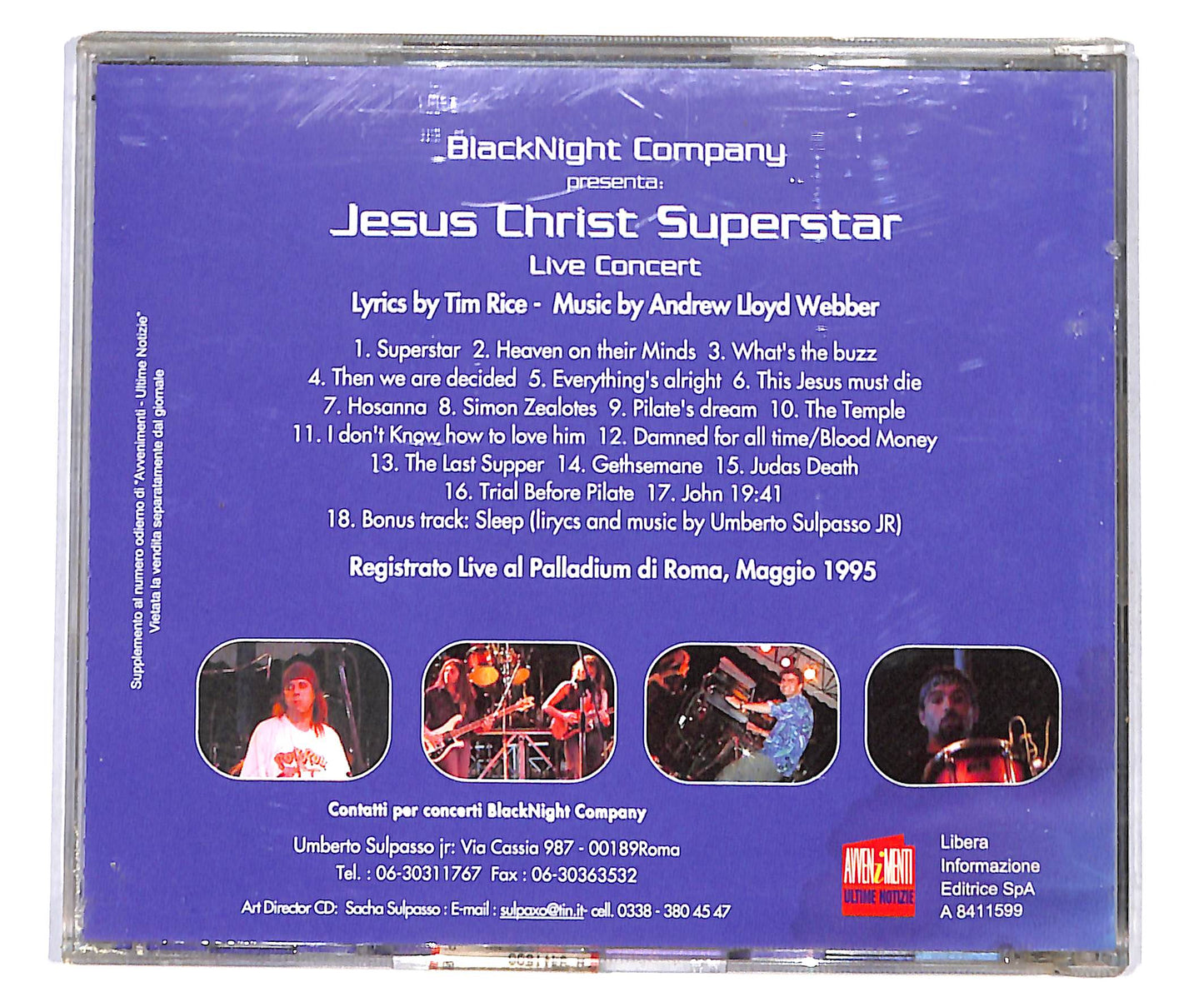 EBOND BlackNight Company - Jesus Christ Superstar Live Concert CD CD133721
