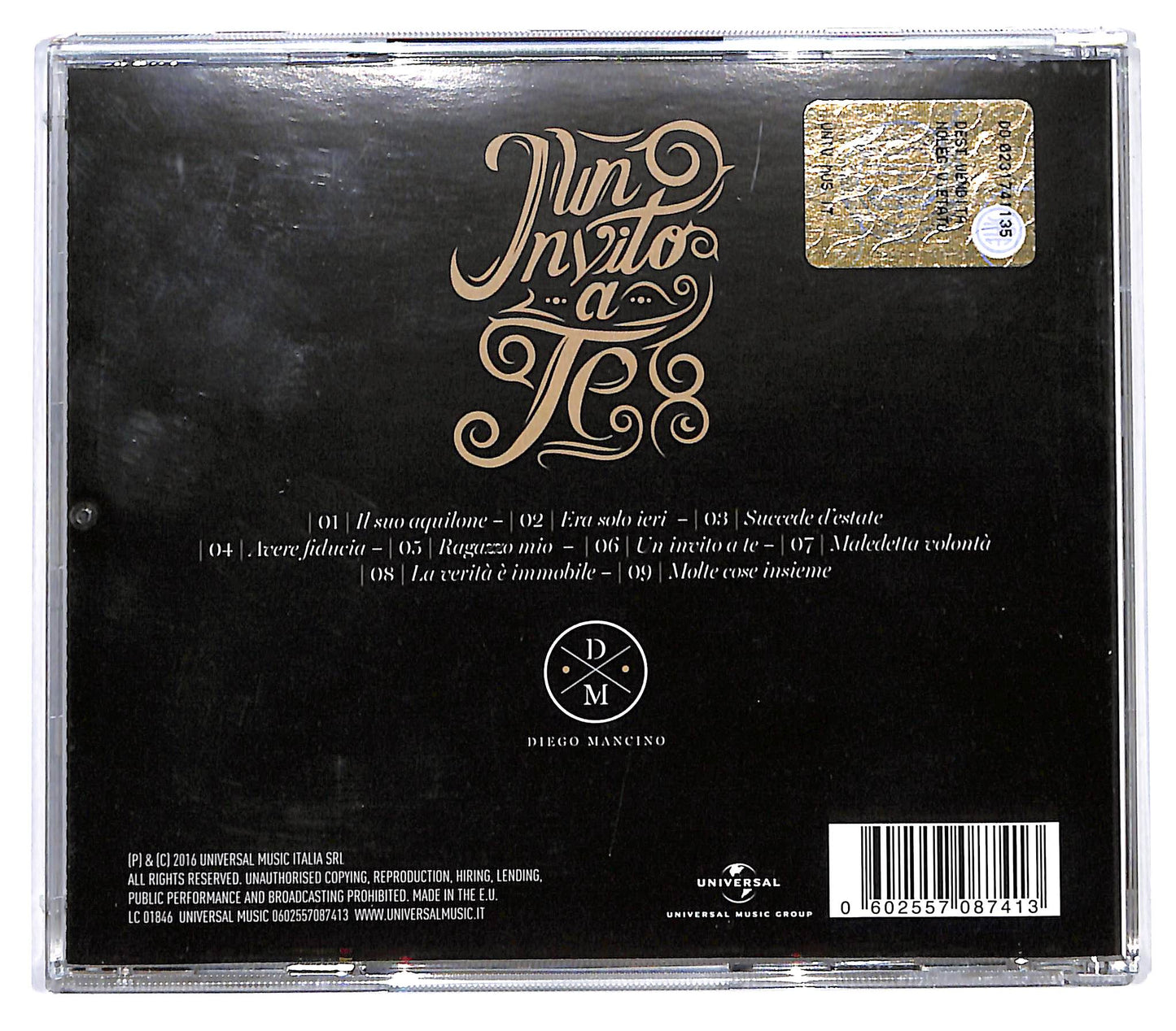 EBOND Diego Mancino - Un Invito A Te CD CD133812