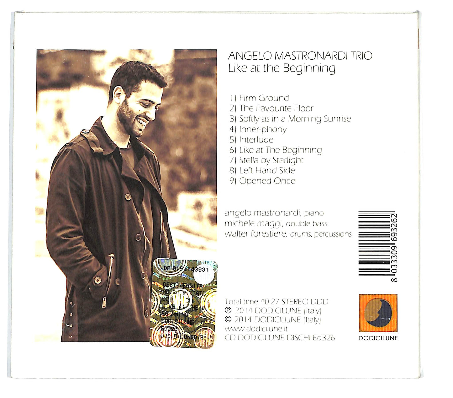 EBOND Angelo Mastronardi Trio - Like At The Beginning DIGIPACK CD CD133868