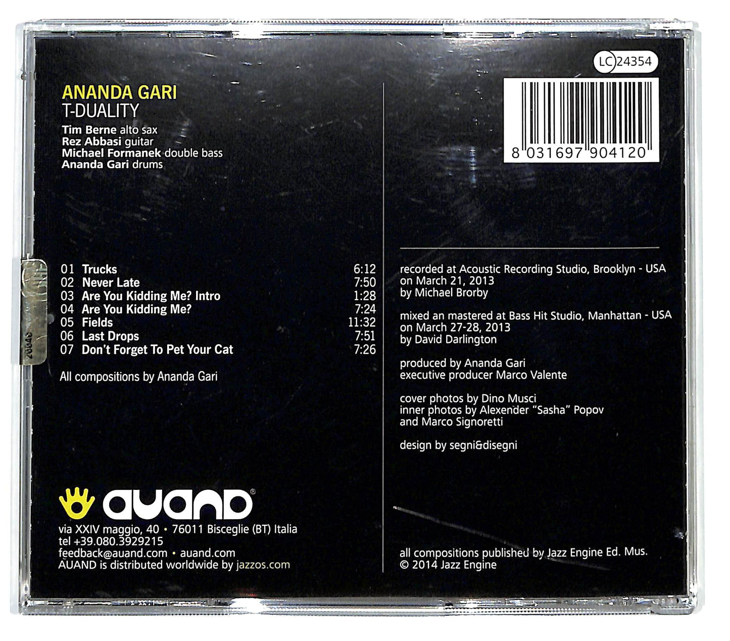 EBOND Ananda Gari - T-Duality CD CD133869