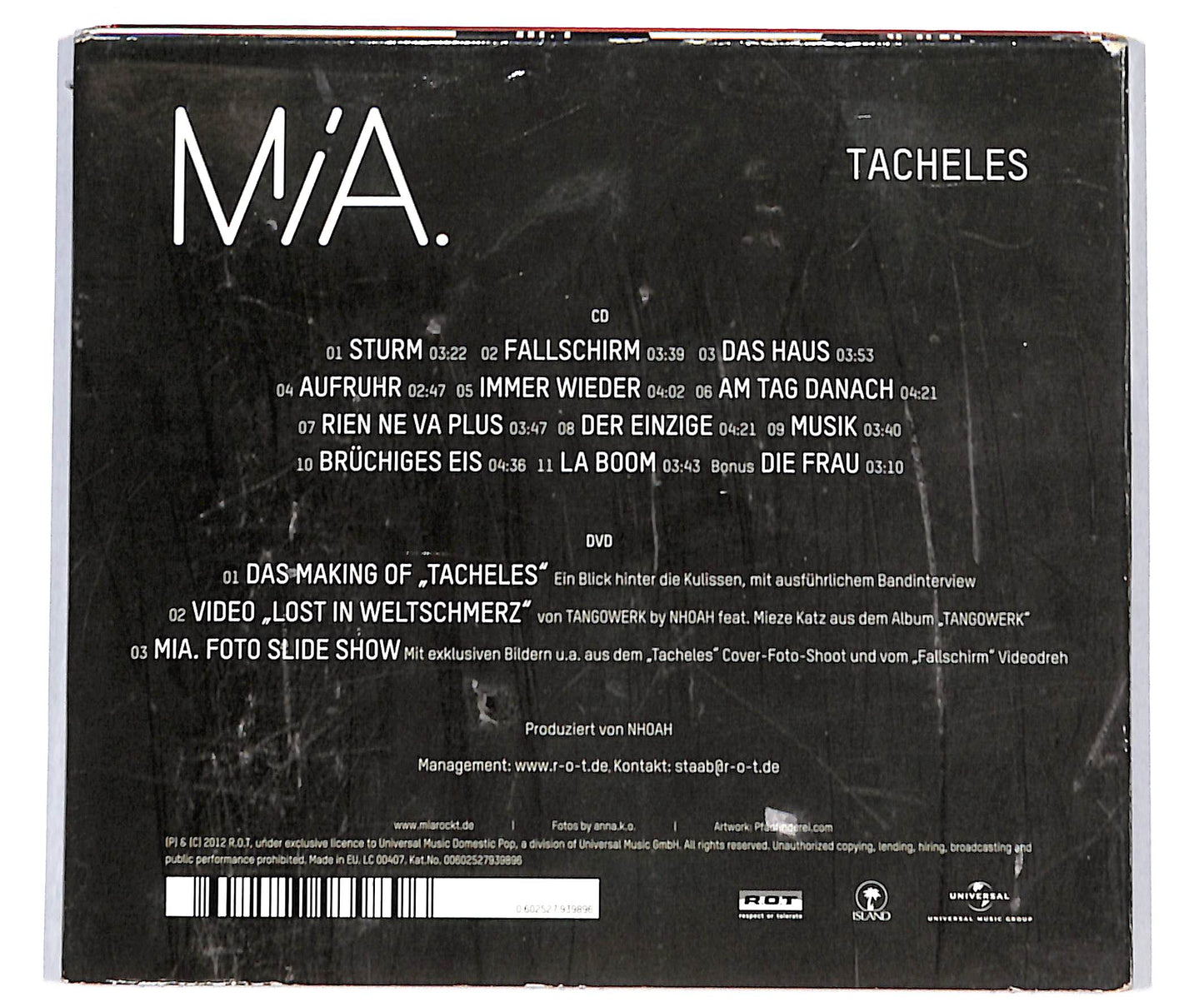 EBOND MIA. - Tacheles + DVD CD CD133911