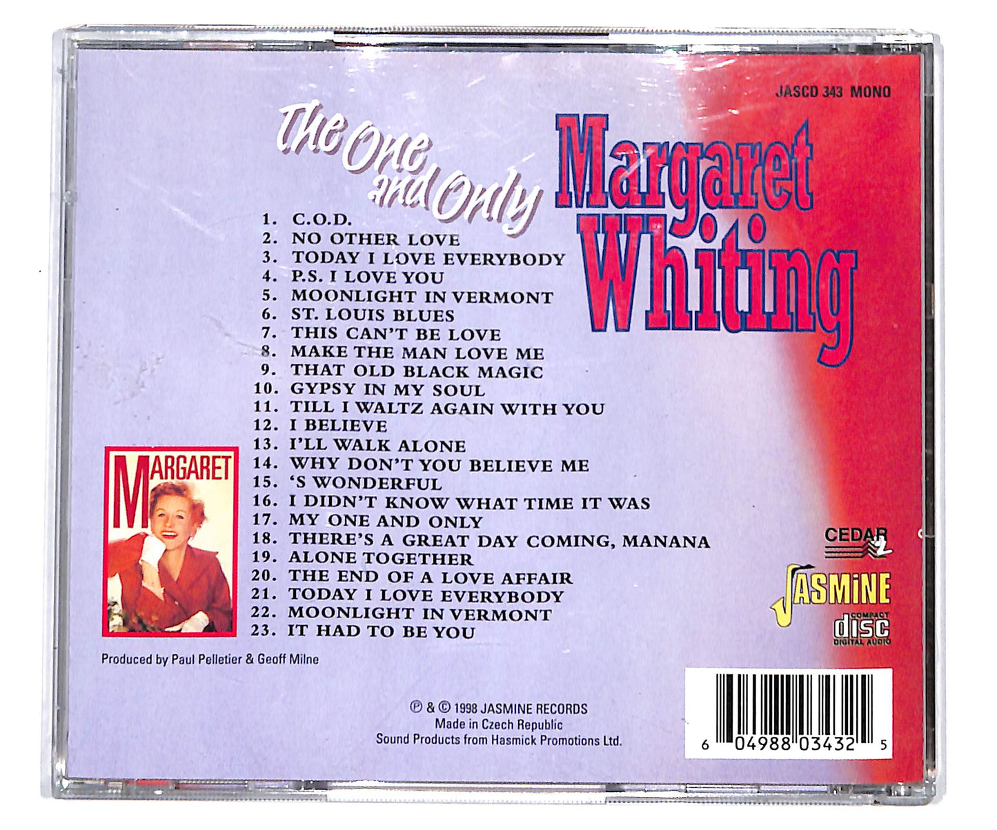 EBOND Margaret Whiting - The One And Only CD CD133925