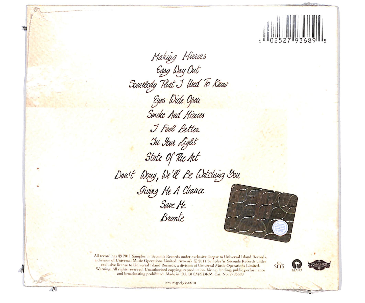 EBOND Gotye - Making Mirrors DIGIPACK CD CD133939
