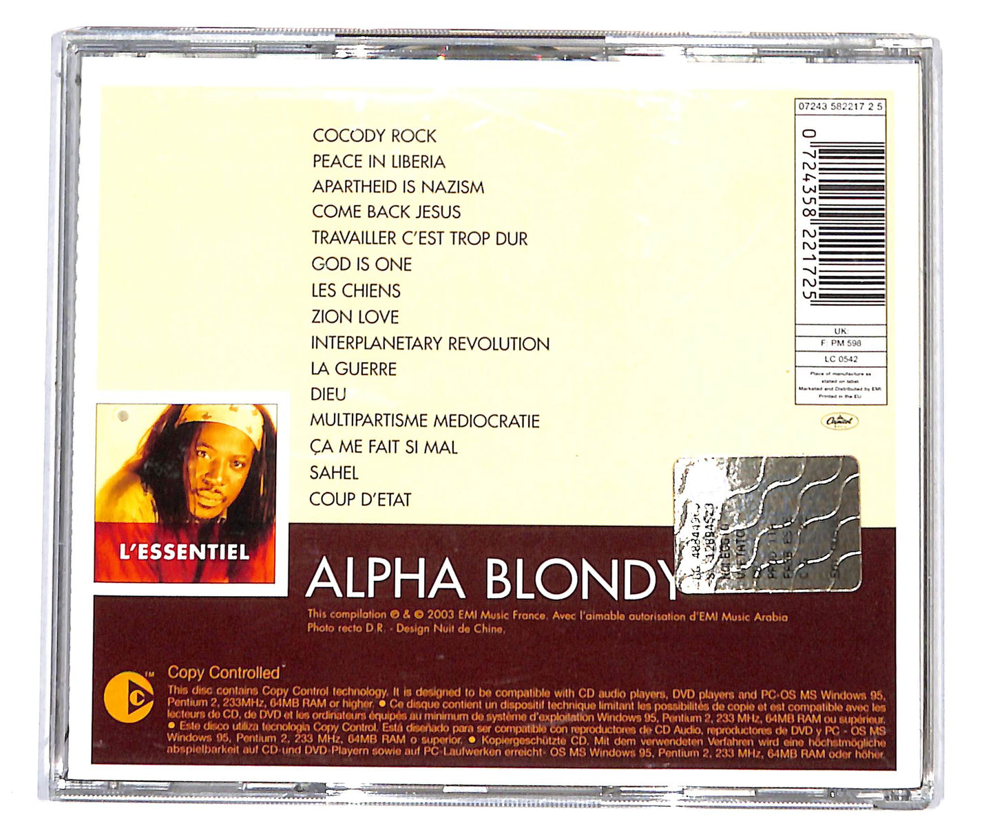 EBOND Alpha Blondy - L'Essentiel CD CD134003