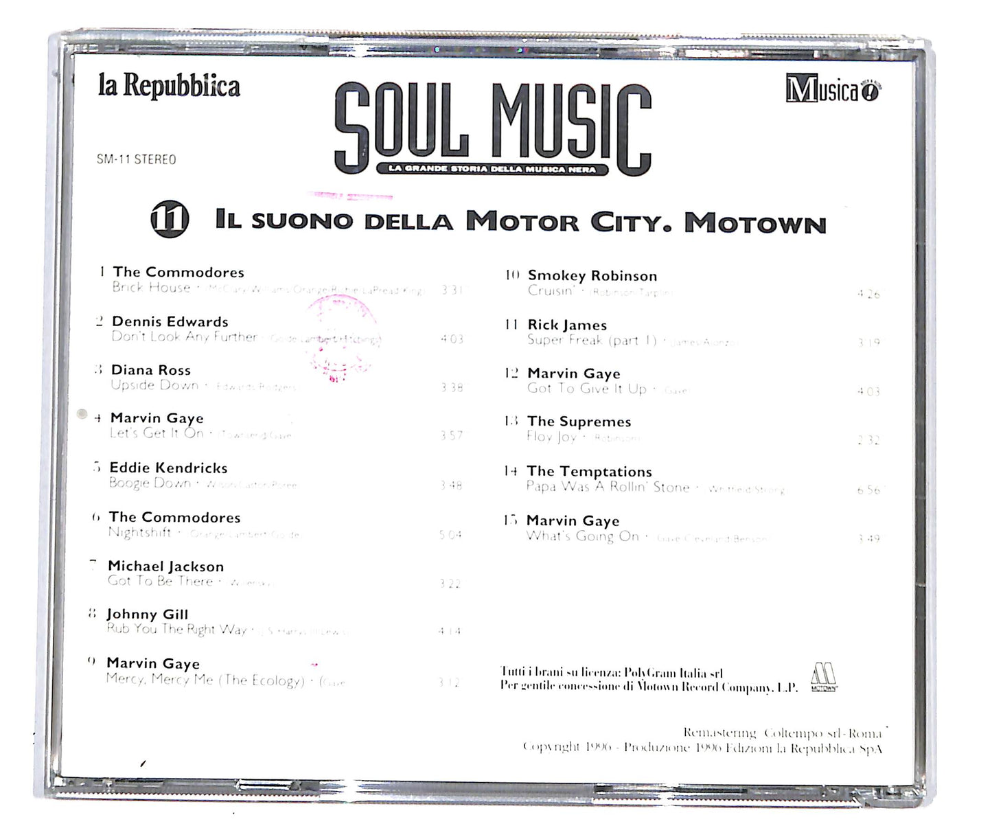 EBOND Various - Il Suono Della Motorcity: Motown CD CD134030