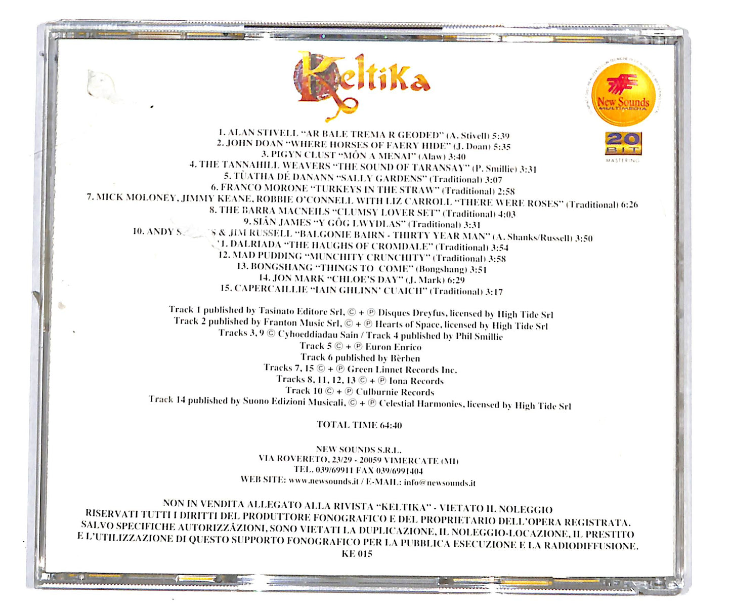 EBOND Various - Keltika Vol. 15 CD CD134031