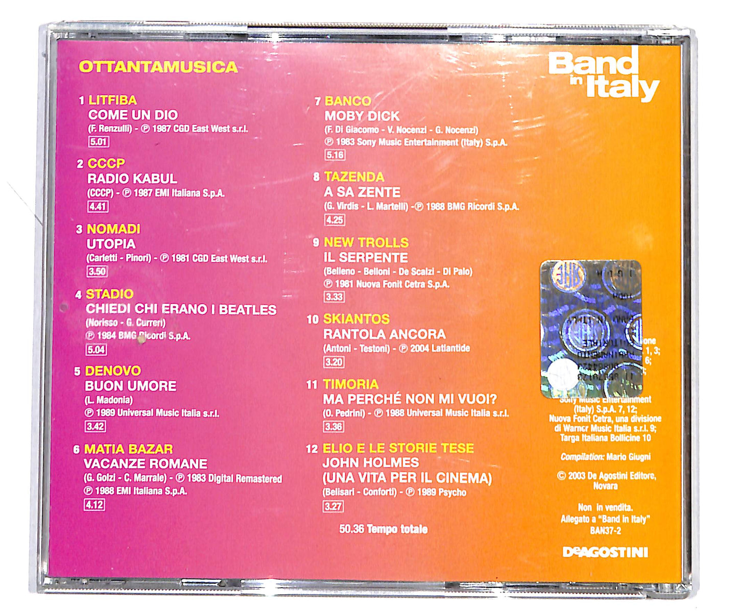 EBOND Various - Ottantamusica - Band In Italy CD CD134038