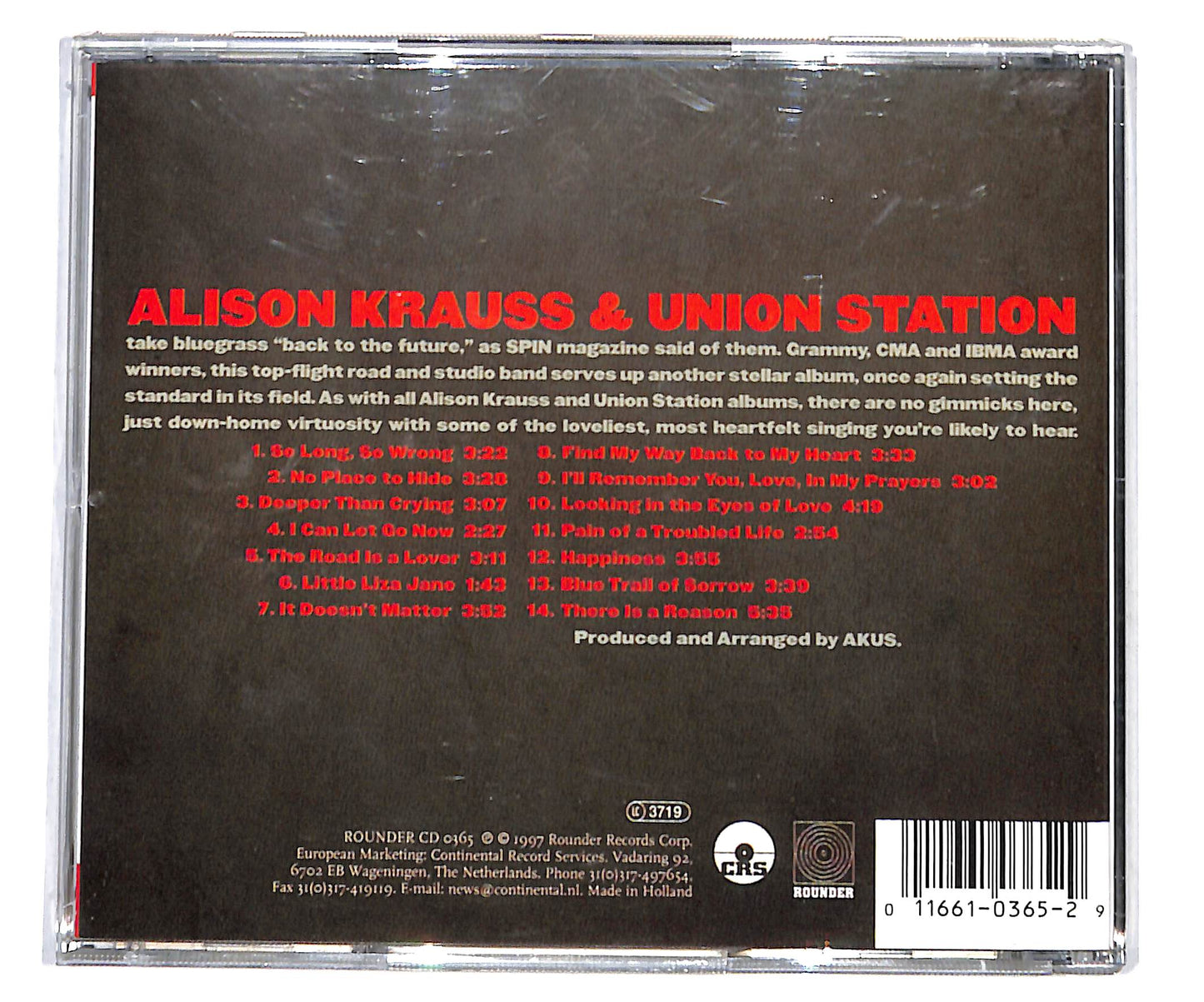 EBOND Alison Krauss & Union Station - So Long So Wrong CD CD134050