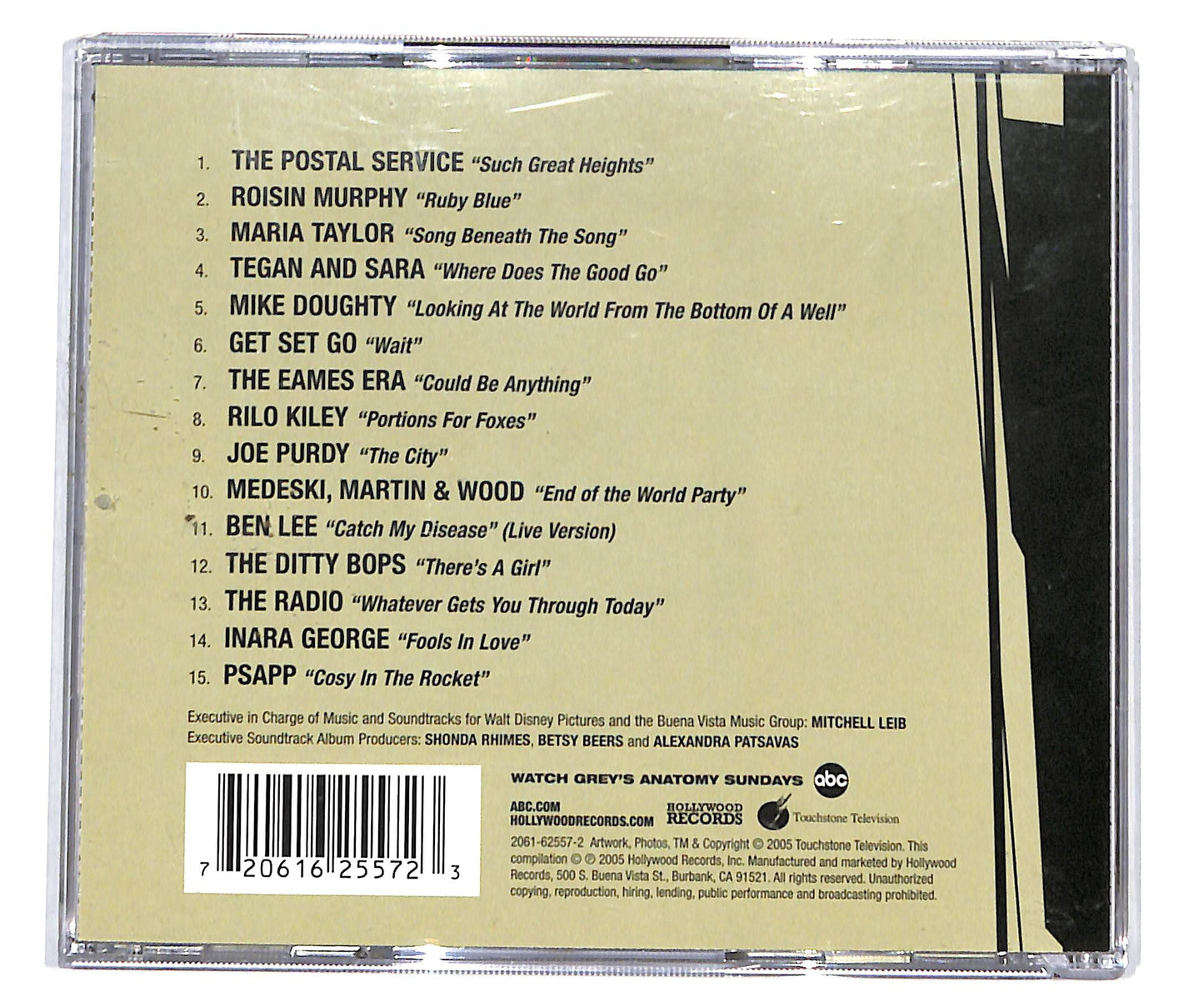 EBOND Various - Grey's Anatomy - Original Soundtrack CD CD134144