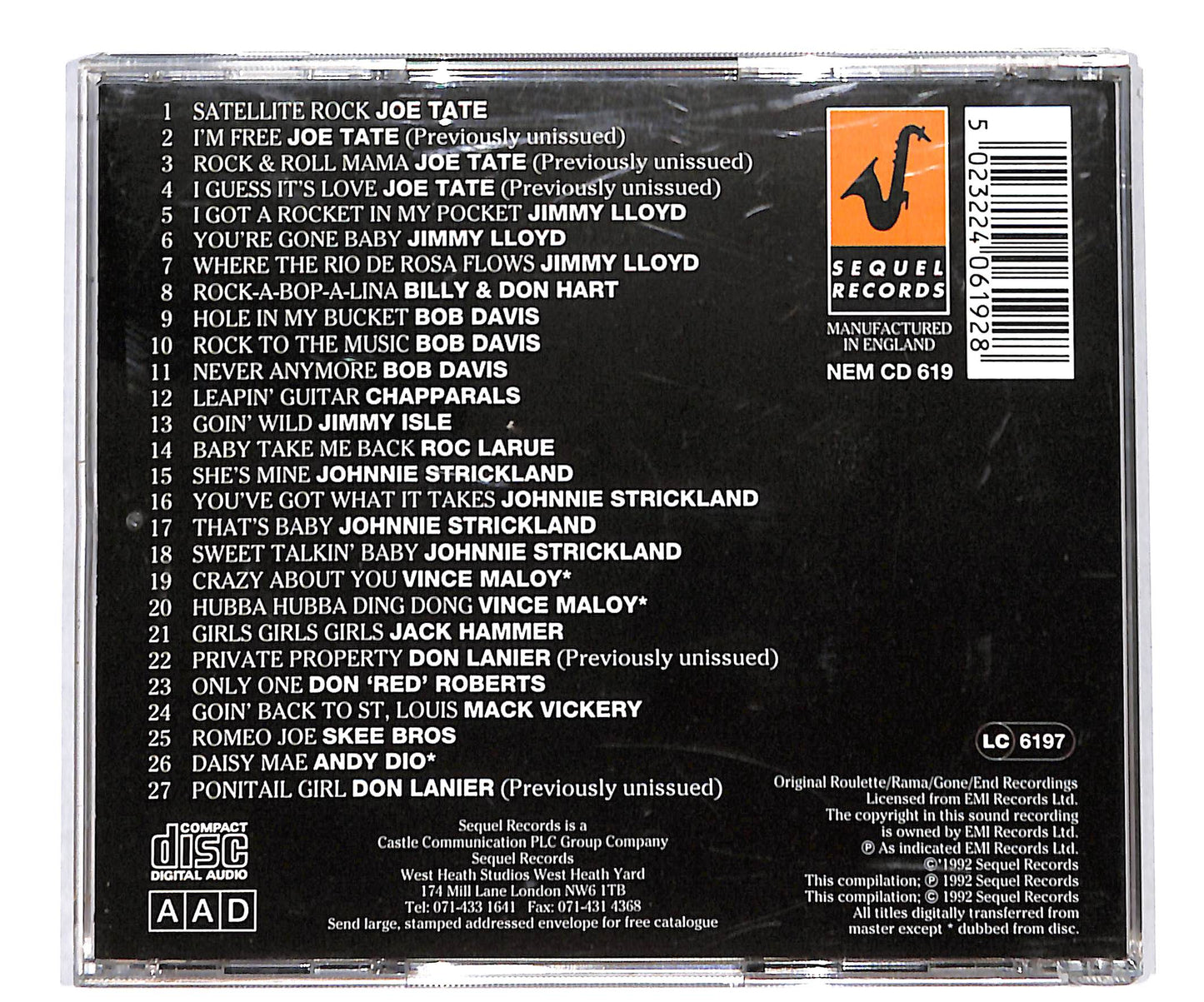 EBOND Various - Roulette Rock 'N' Roll Collection CD CD134164