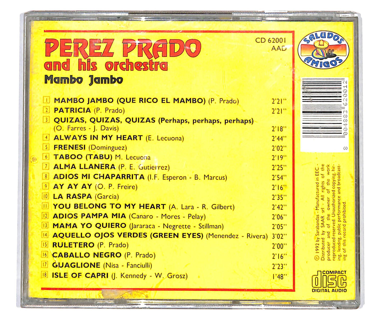 EBOND Perez Prado And His Orchestra - Mambo Jambo CD CD134307