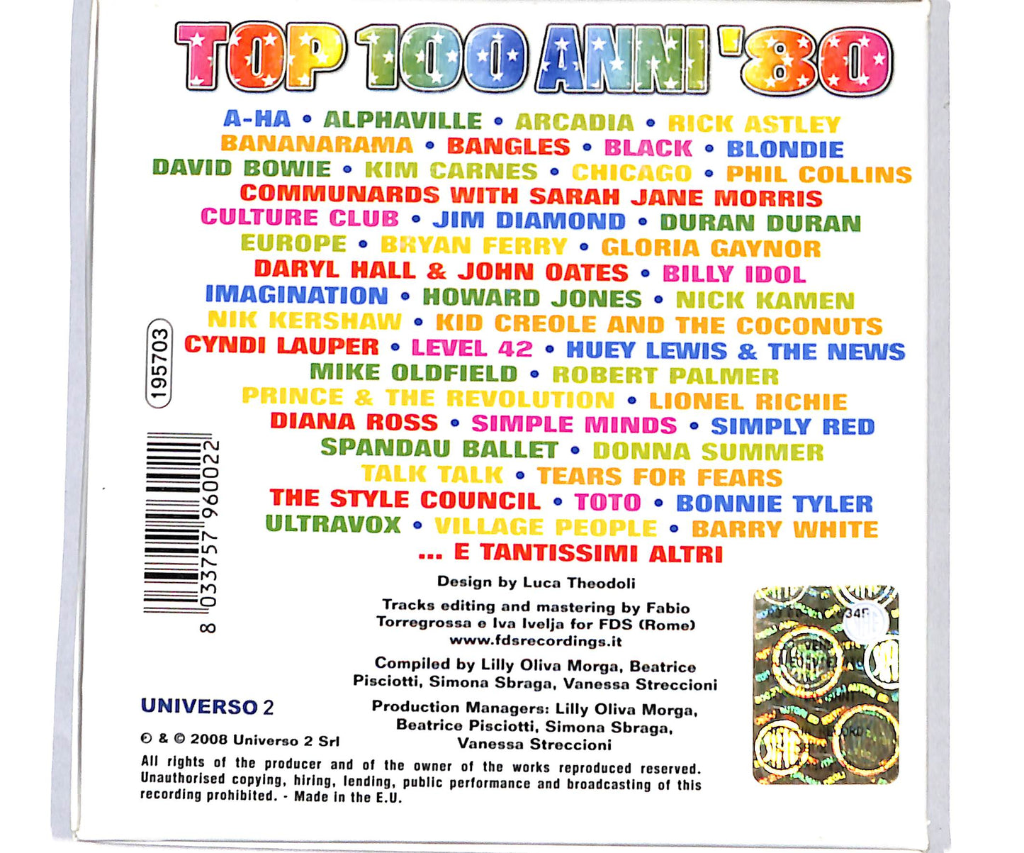 EBOND Various - Top 100 Anni '80 CD CD134320