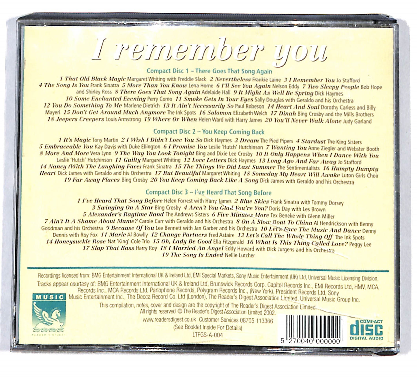 EBOND Various - I Remember You - The Great Songs CD CD134325