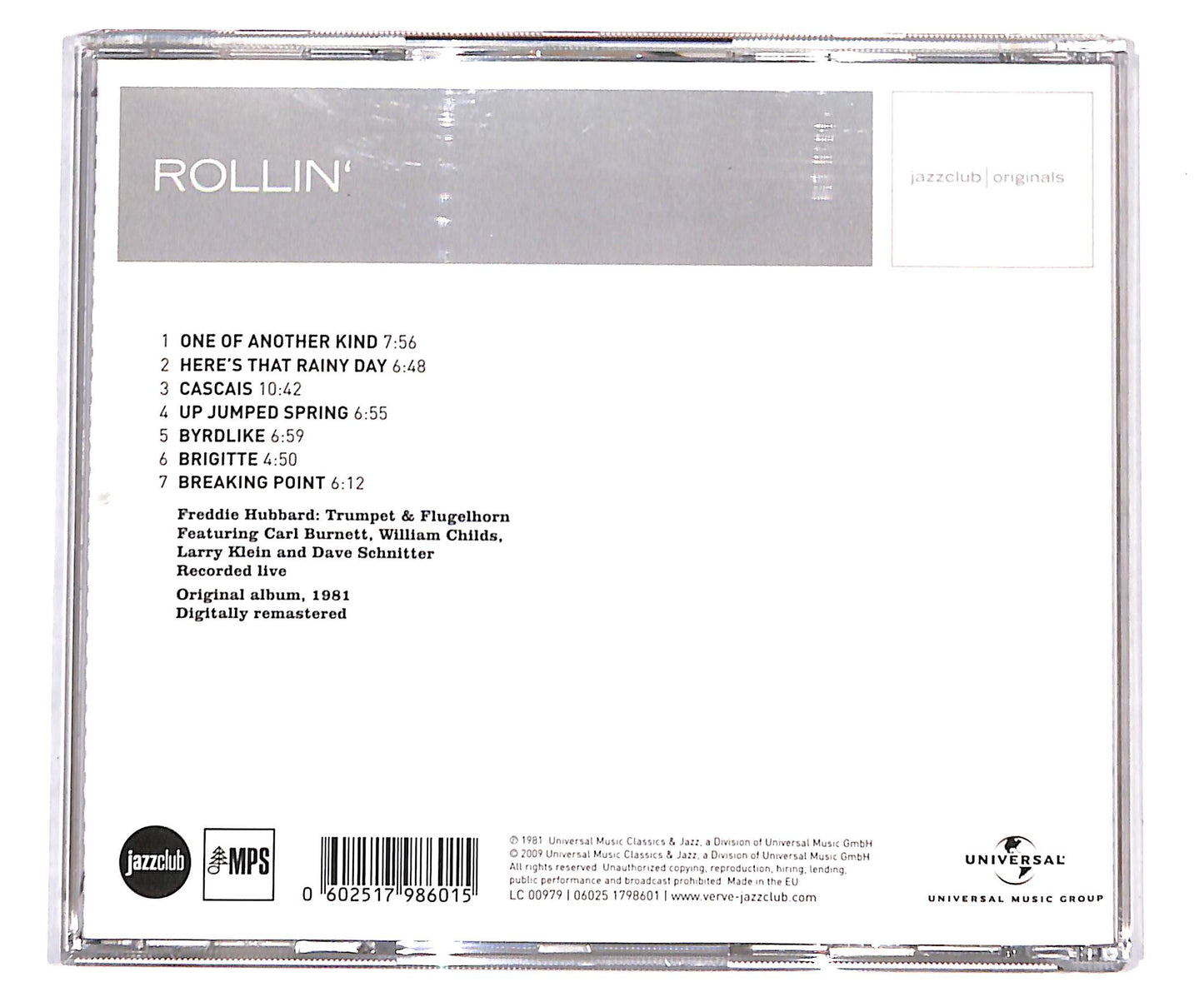 EBOND Freddie Hubbard - Rollin' CD CD134408