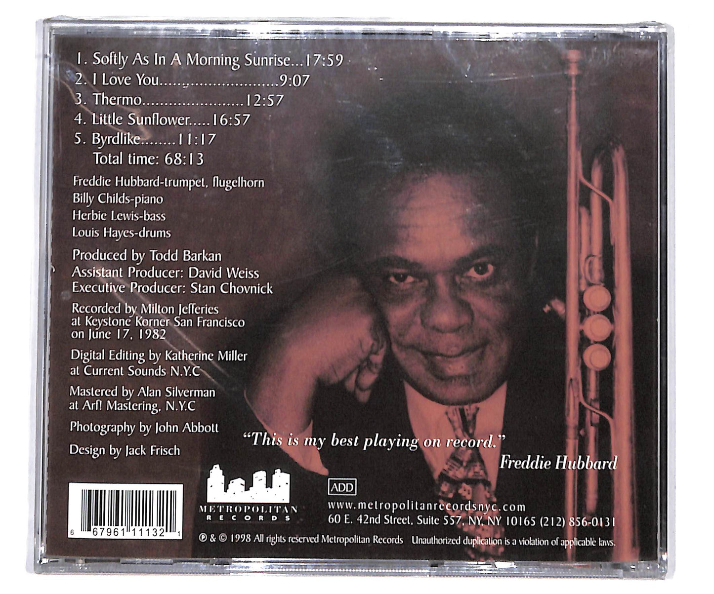 EBOND Freddie Hubbard - Above And Beyond CD CD134427