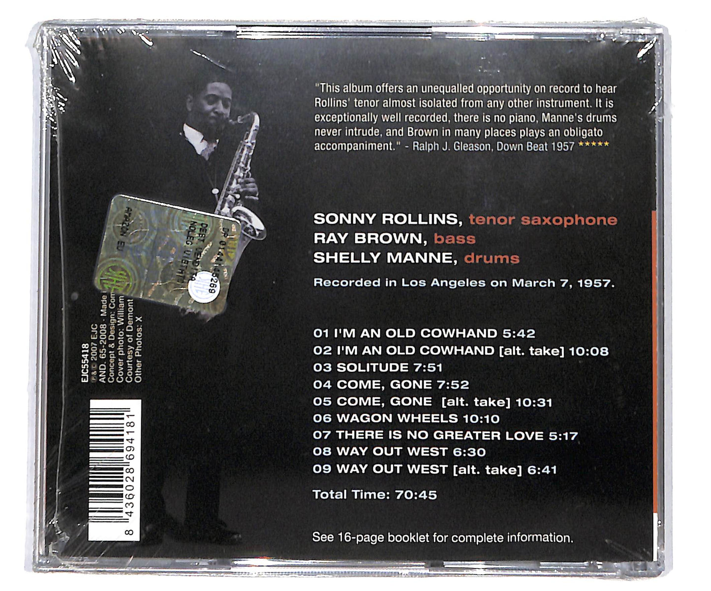 EBOND Sonny Rollins - Way Out West CD CD134440