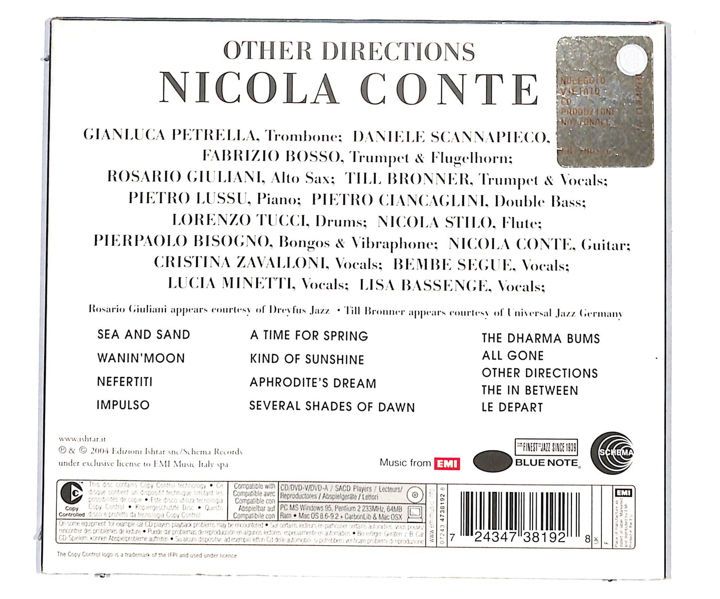 EBOND Nicola Conte - Other Directions DIGIPACK CD CD134465