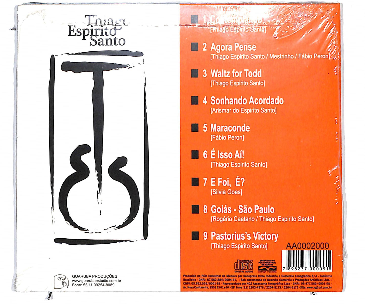 EBOND Thiago Espirito Santo - Alma De Musico Musician's Soul CD CD134506