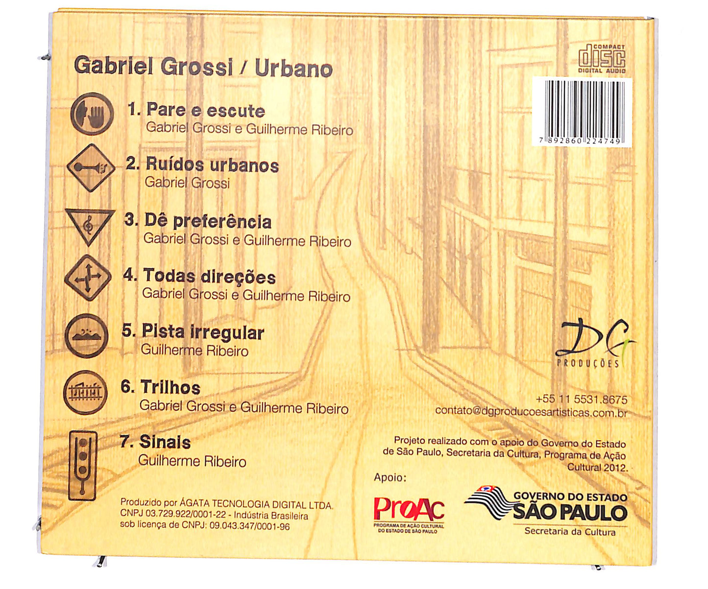 EBOND Gabriel Grossi - Urbano DIGIPACK CD CD134639