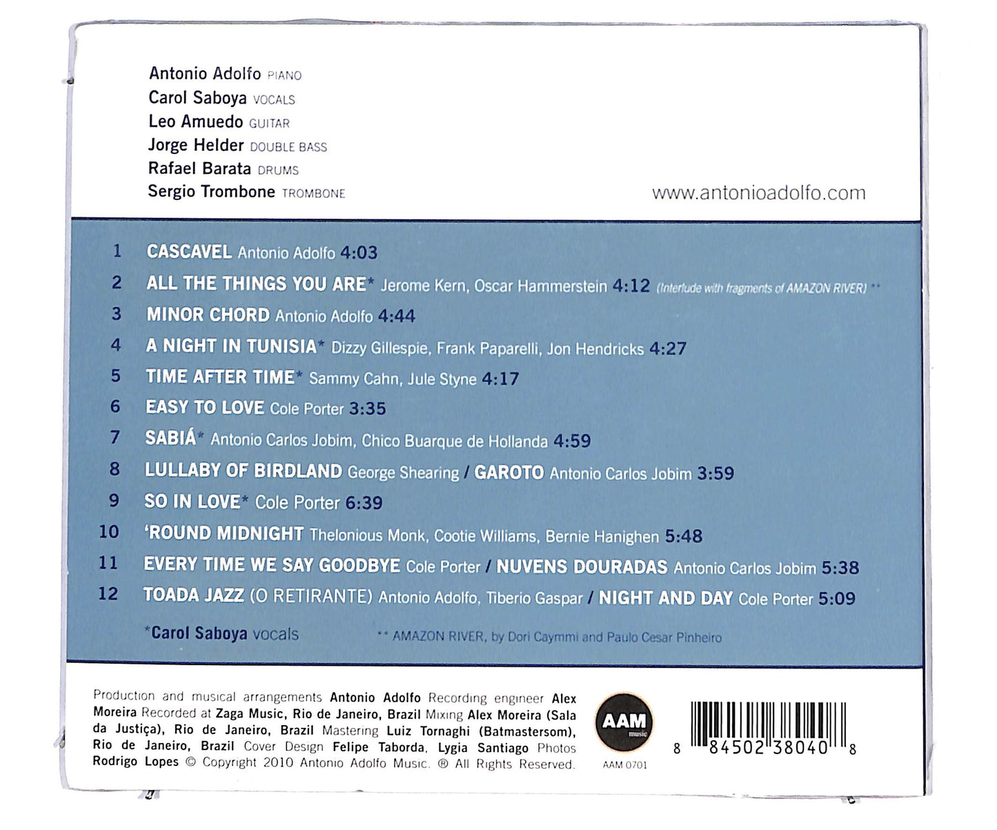 EBOND Antonio Adolfo E Carol Saboya - La E Ca Here And There CD CD134662