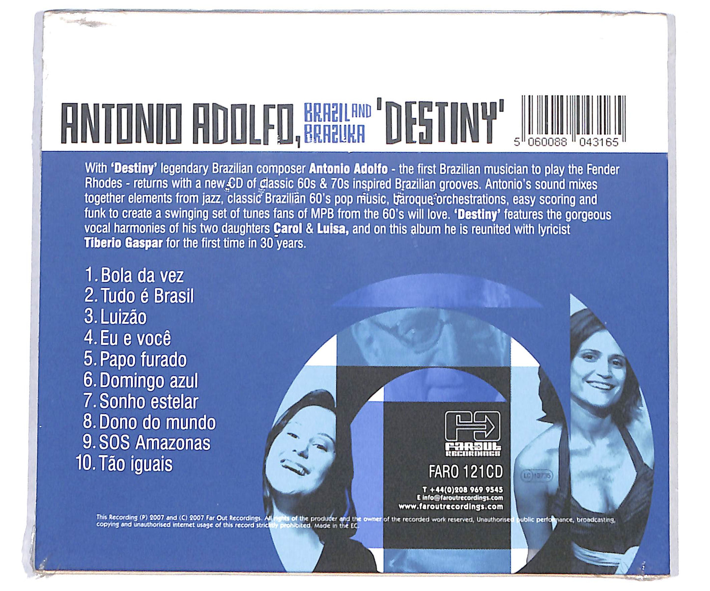 EBOND Antonio Adolfo , Brazil And Brazuka - Destiny CD CD134664
