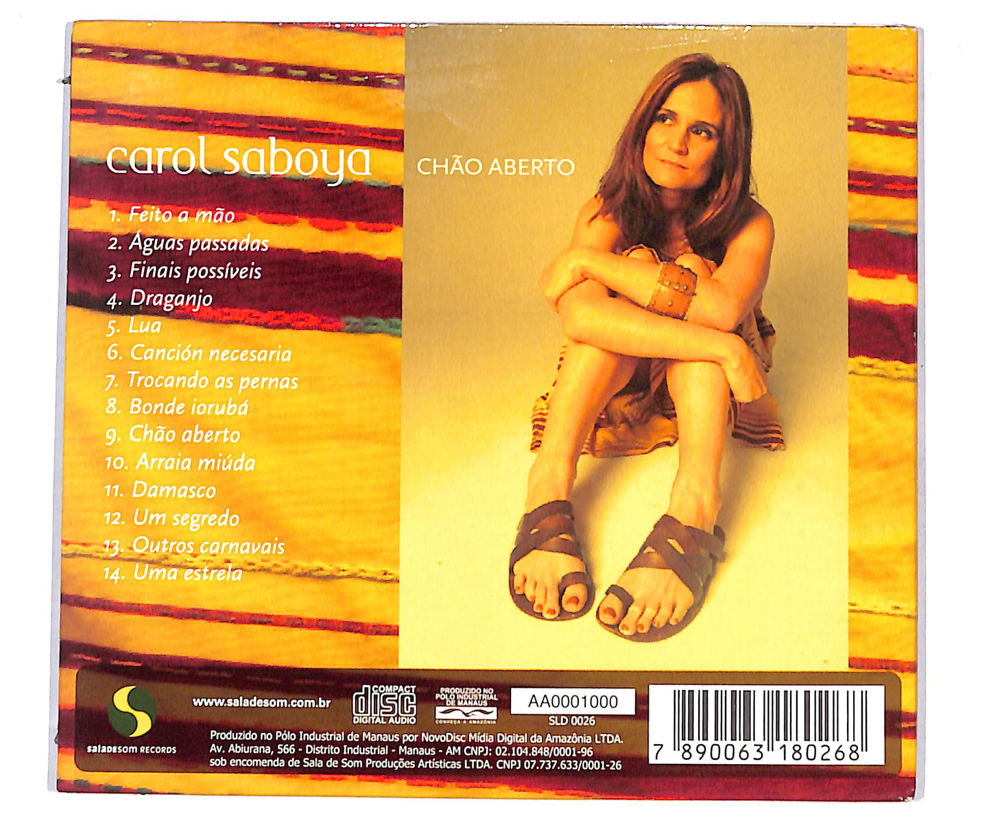 EBOND Carol Saboya - Chao Aberto DIGIPACK CD CD134738