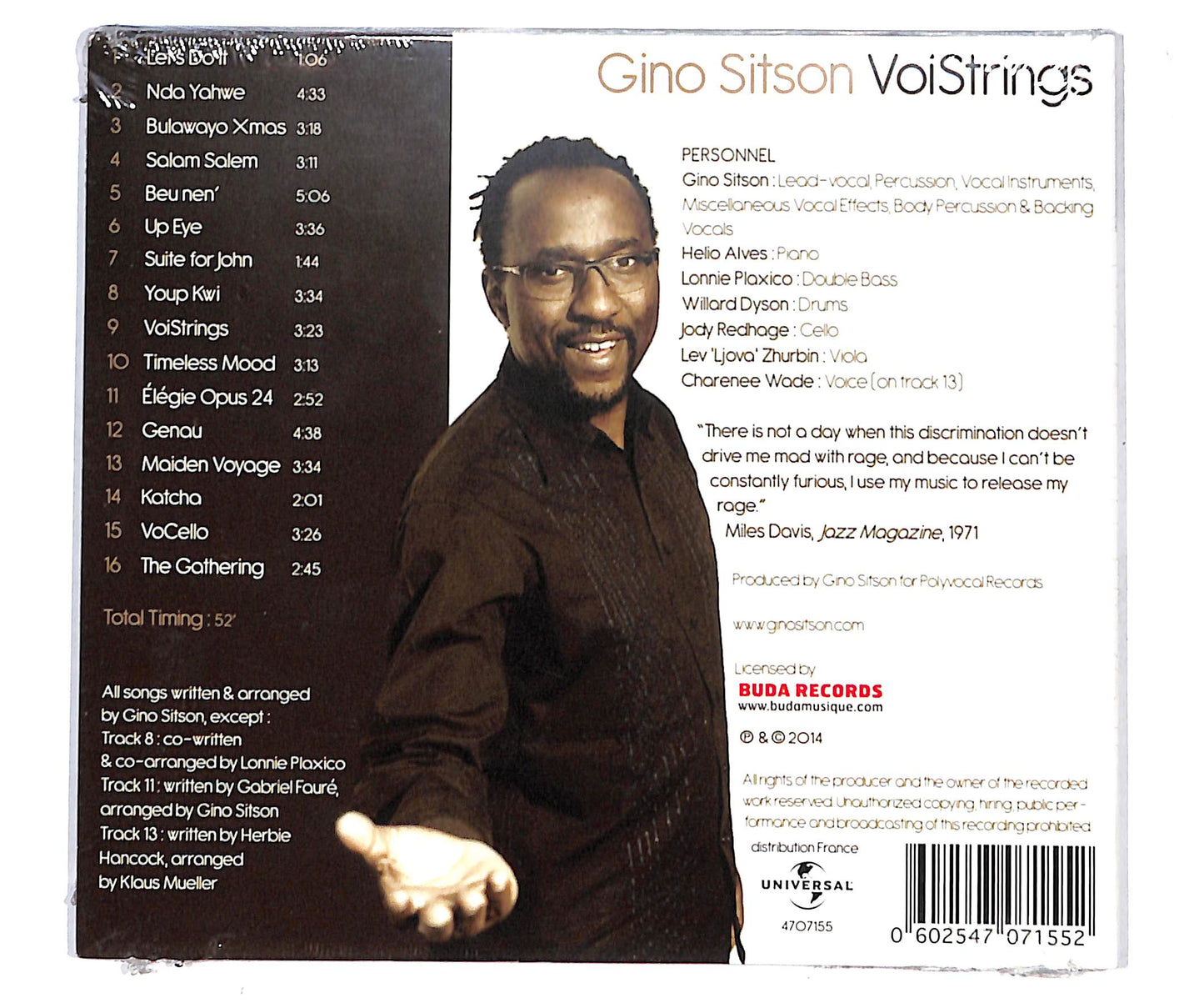EBOND Gino Sitson - VoiStrings DIGIPACK CD CD134763