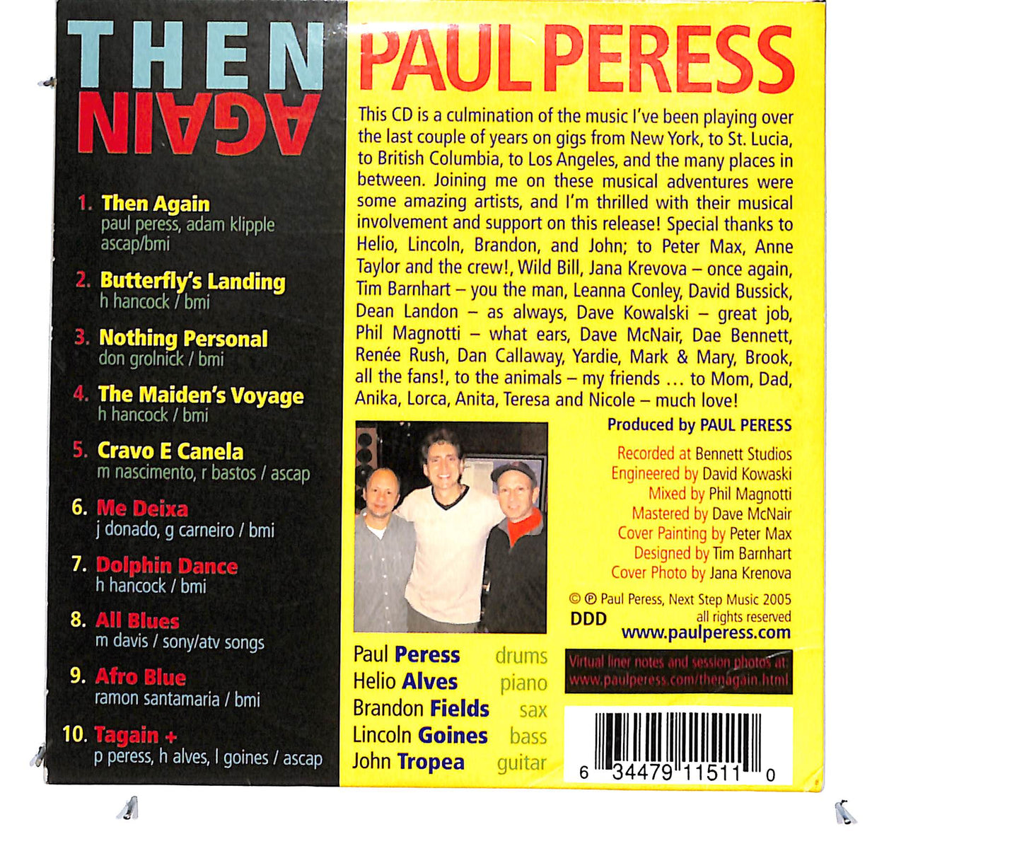 EBOND Paul Peress - Then Again CD CD134816