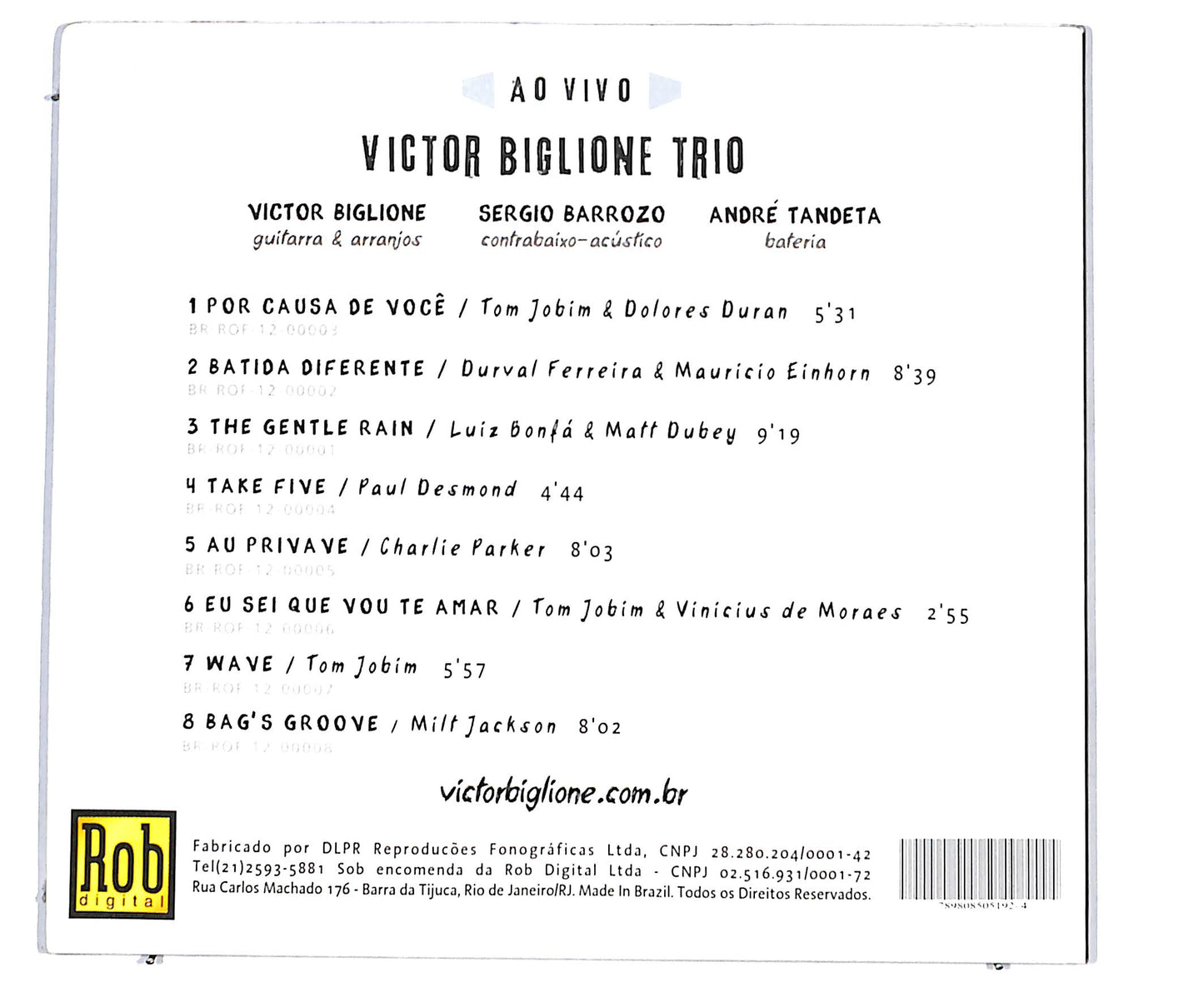 EBOND Victor Biglione - The Gentle Rain Ao Vivo DIGIPACK CD CD134823