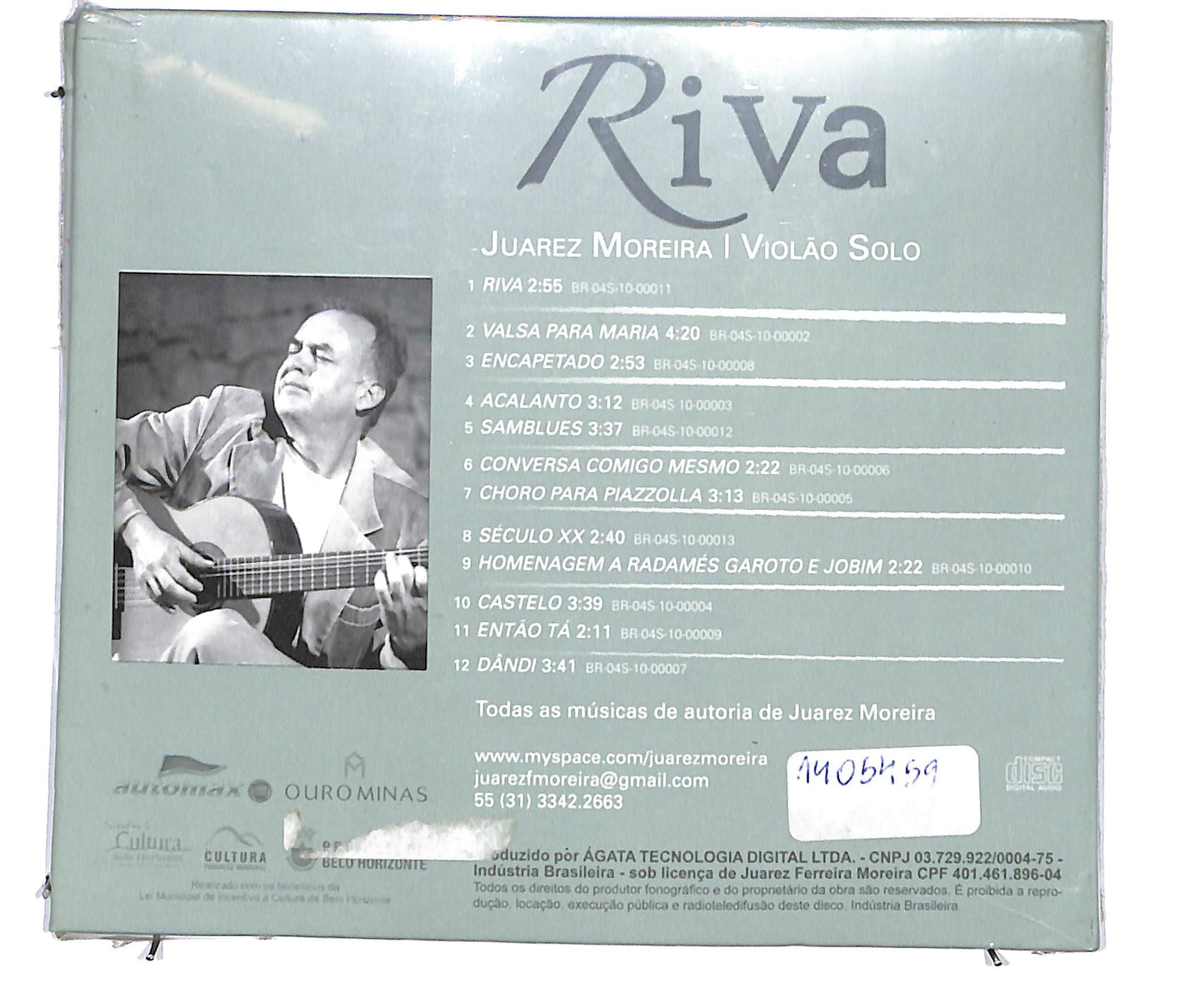 EBOND Juarez Moreira - Riva DIGIPACK CD CD134836