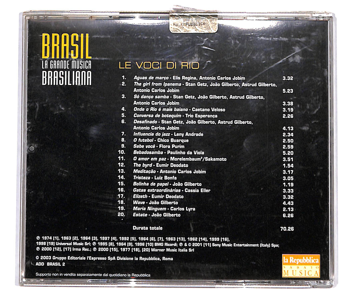 EBOND Various - Brasil - 2 Le Voci Di Rio EDITORIALE CD CD134842