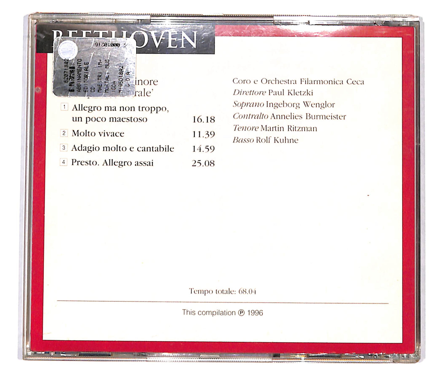 EBOND Beethoven - Sinfonia n.9 op.125 Corale CD CD134848