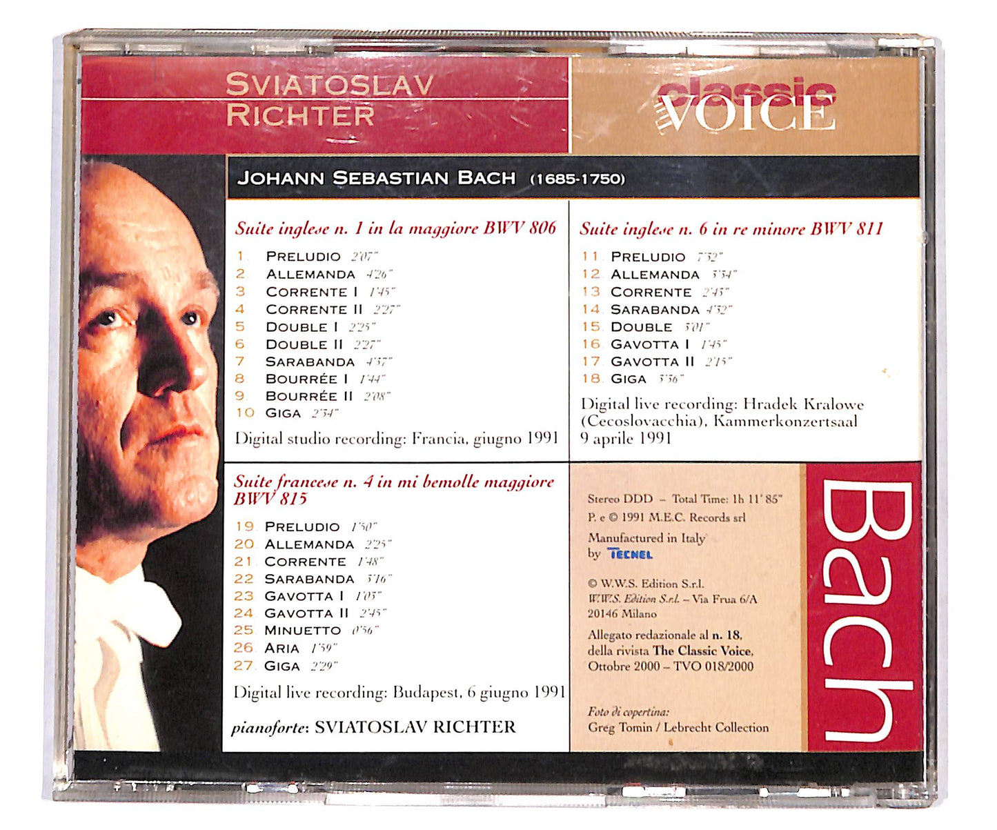 EBOND Bach - Sviatoslav Richter EDITORIALE CD CD134851