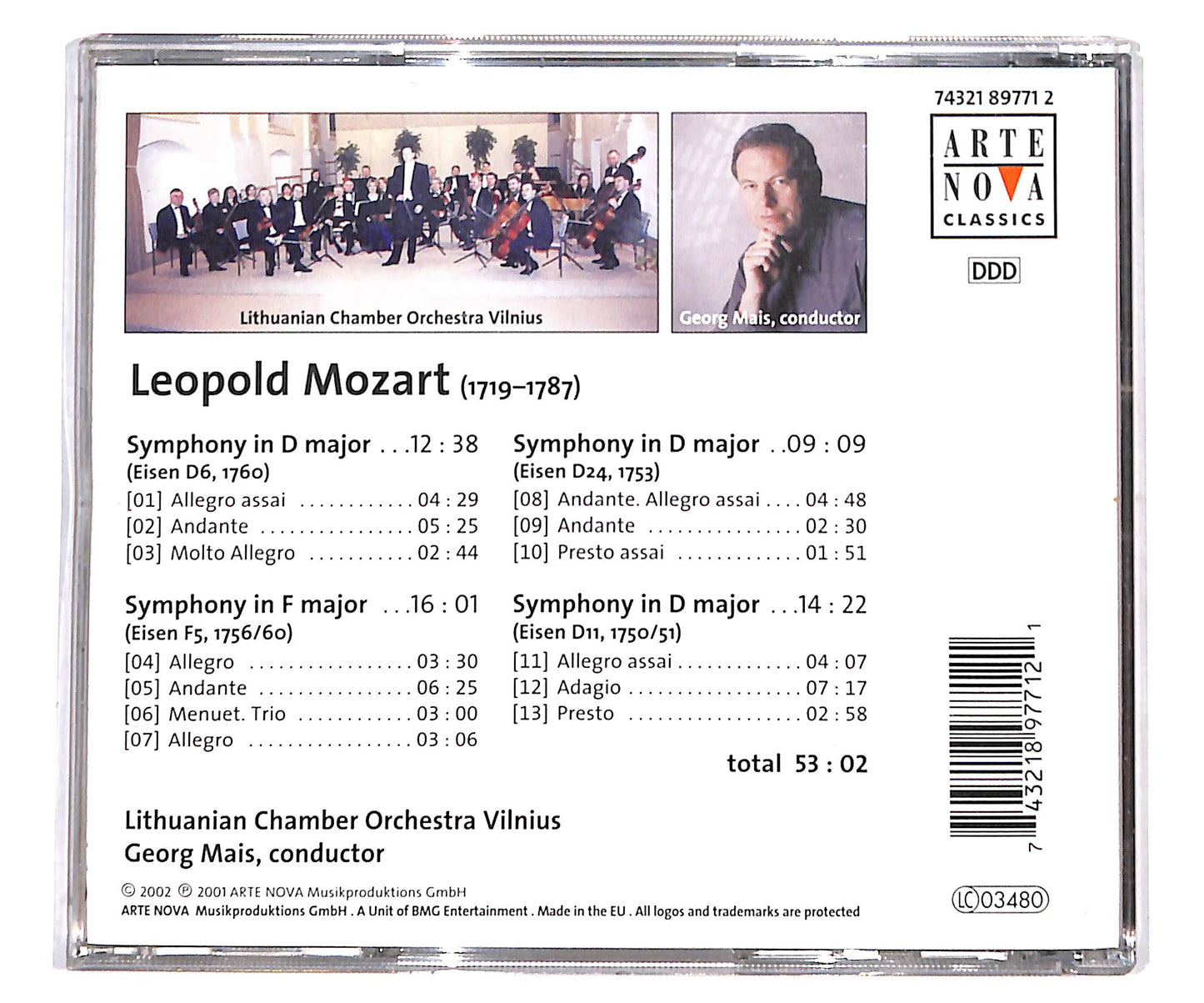 EBOND Leopold Mozart - Symphonies CD CD134858