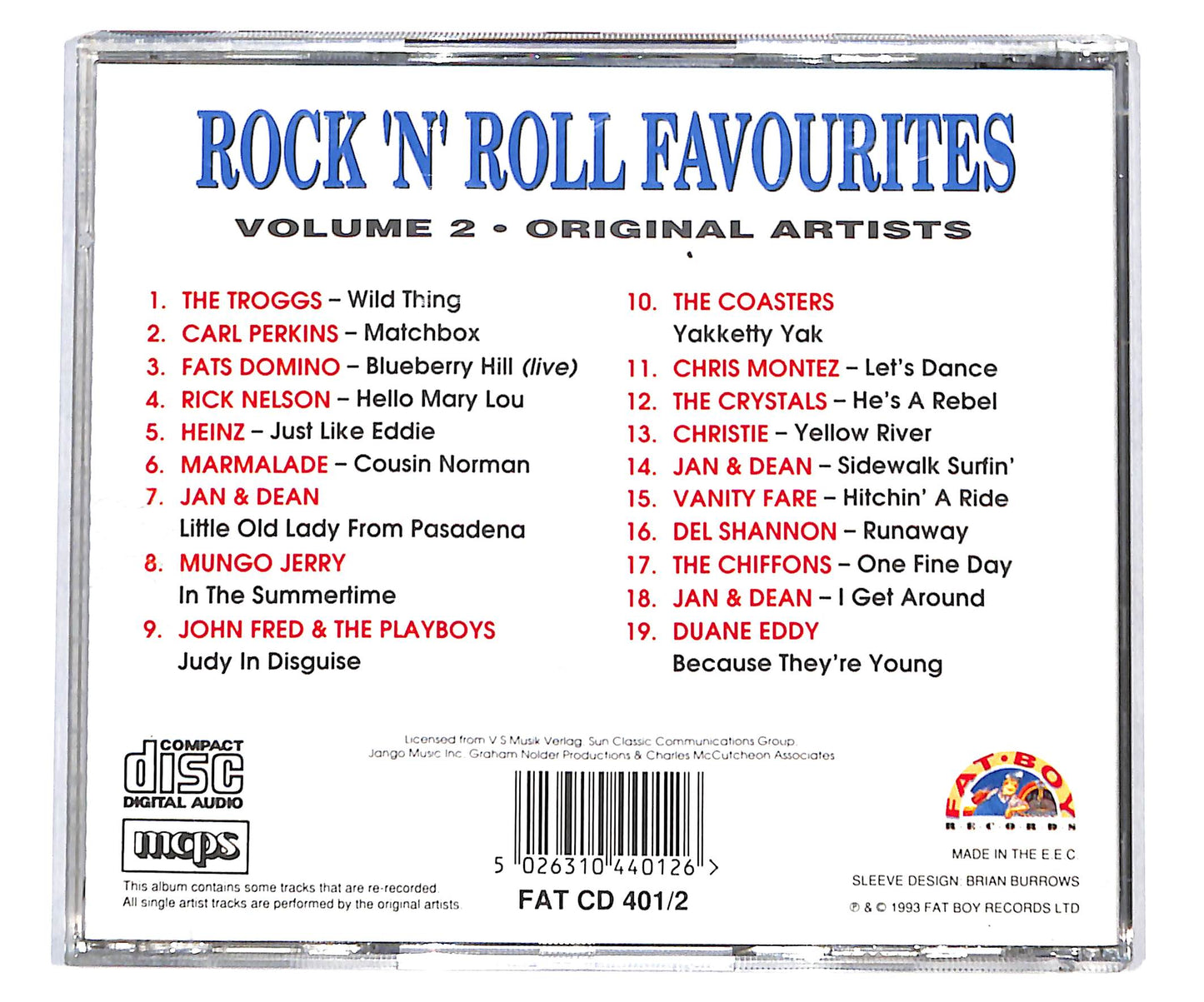 EBOND Various - Rock 'N' Roll Favourites CD CD134918