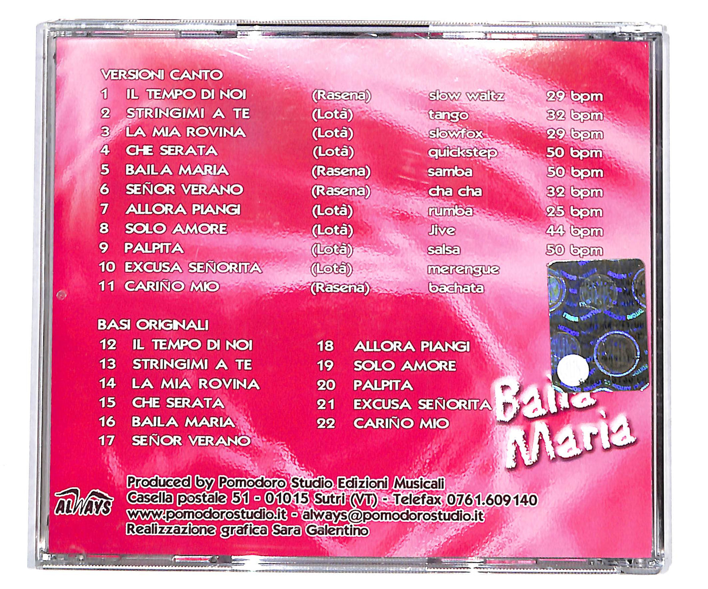 EBOND Various - Baila Maria CD CD134925