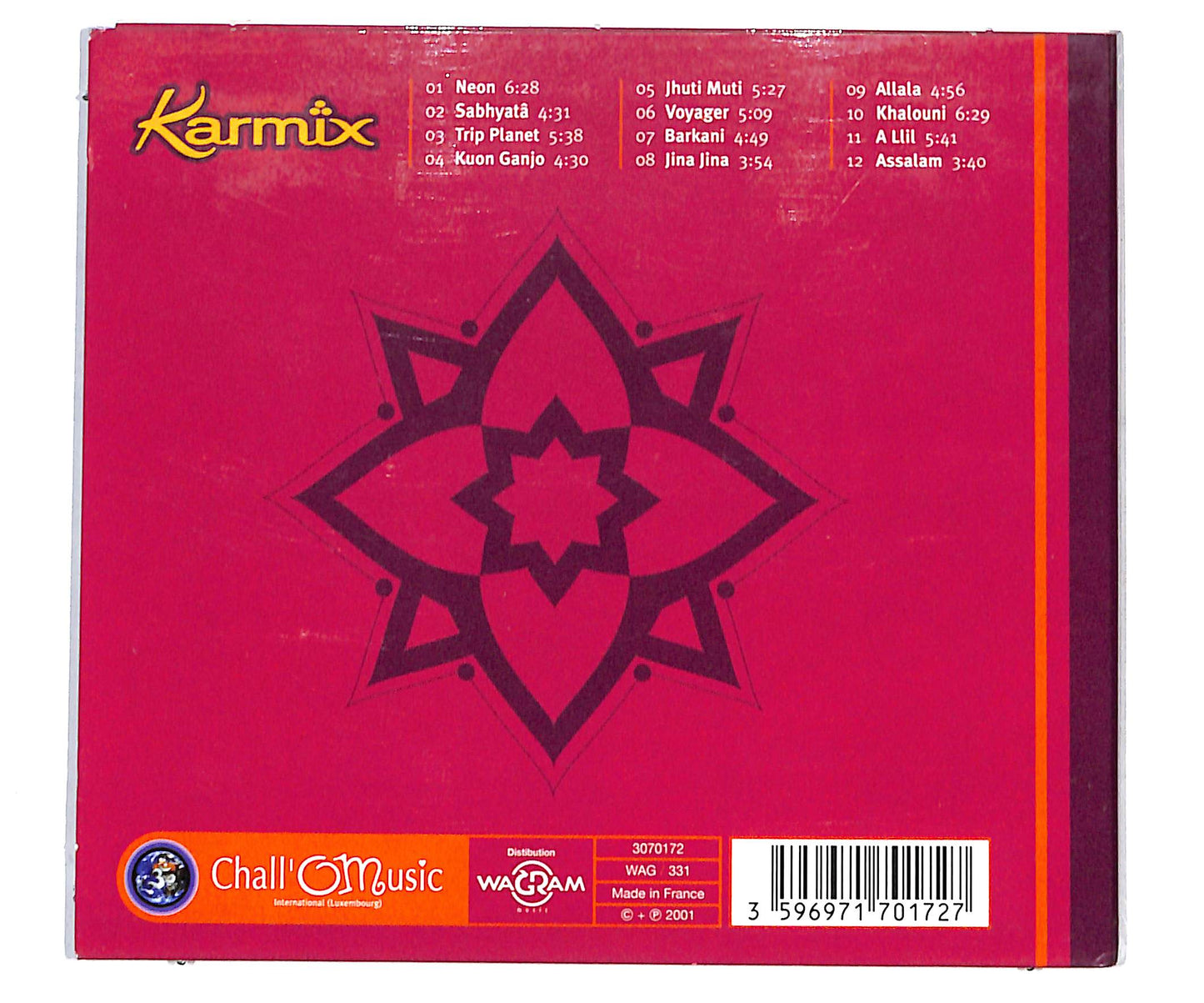 EBOND Claude Challe Presents Karmix - Kuon Ganjo DIGIPACK CD CD134929