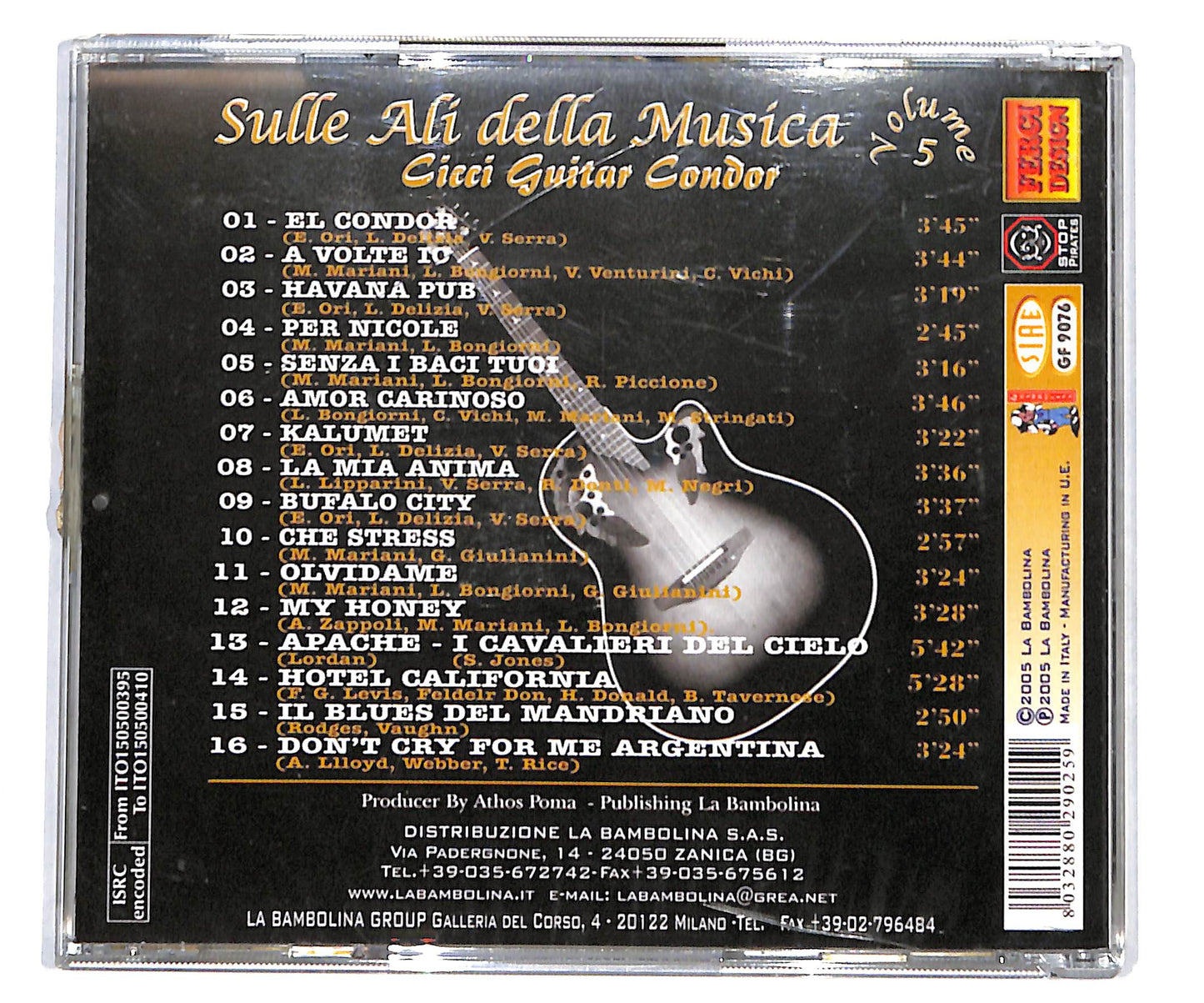 EBOND Cicci Guitar Condor - sulle ali della musica vol.5 CD CD135004