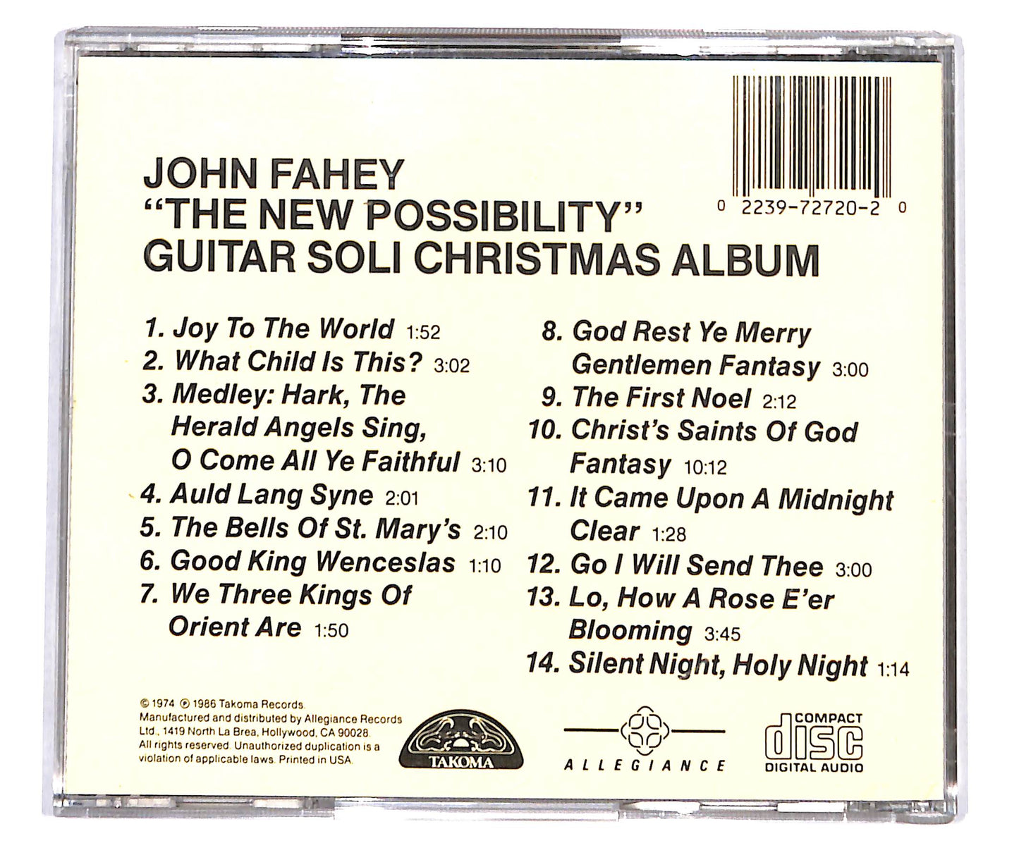 EBOND John Fahey - The New Possibility: John Fahey's CD CD135224