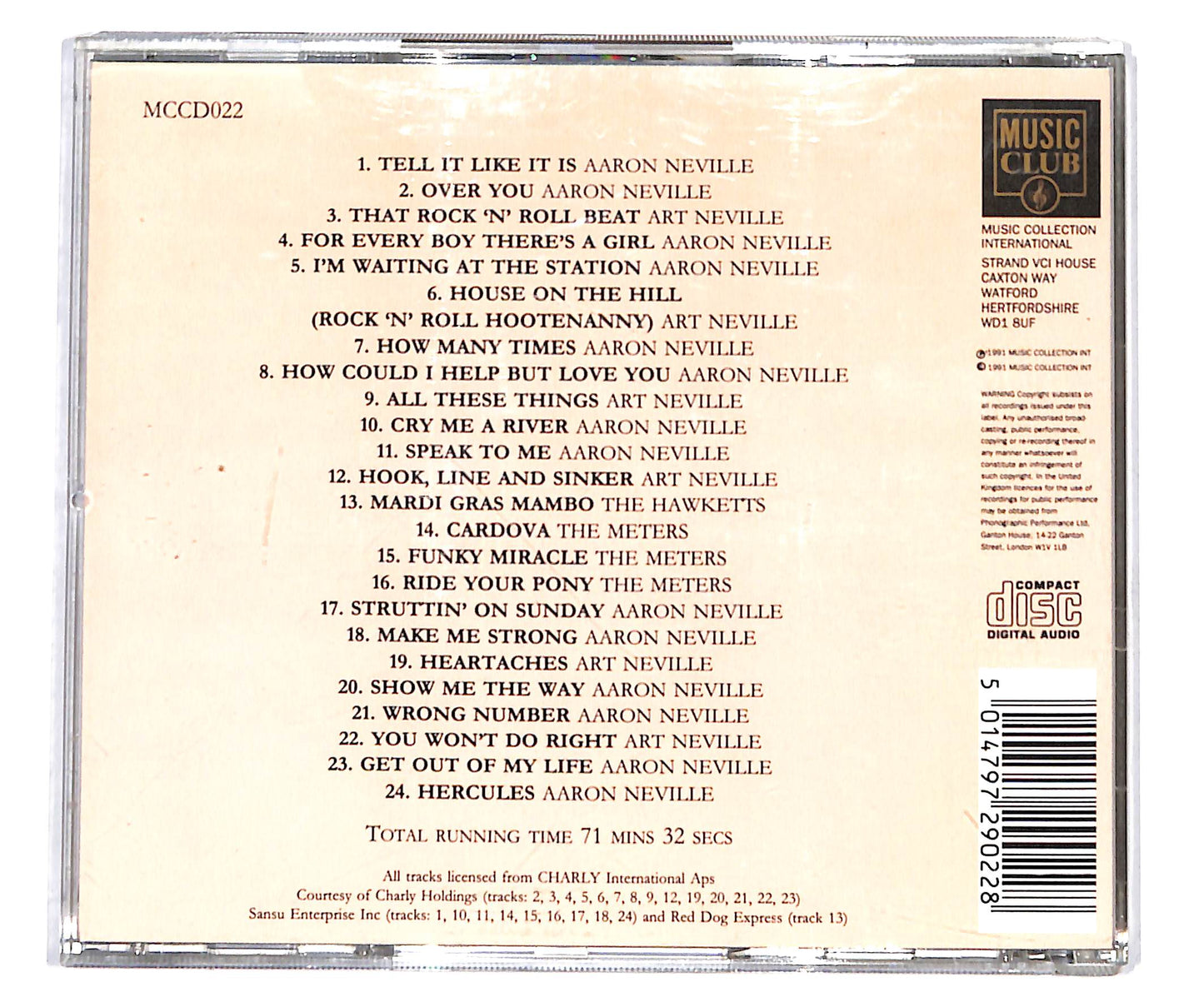 EBOND The Nevilles - Tell It Like It Is CD CD135309
