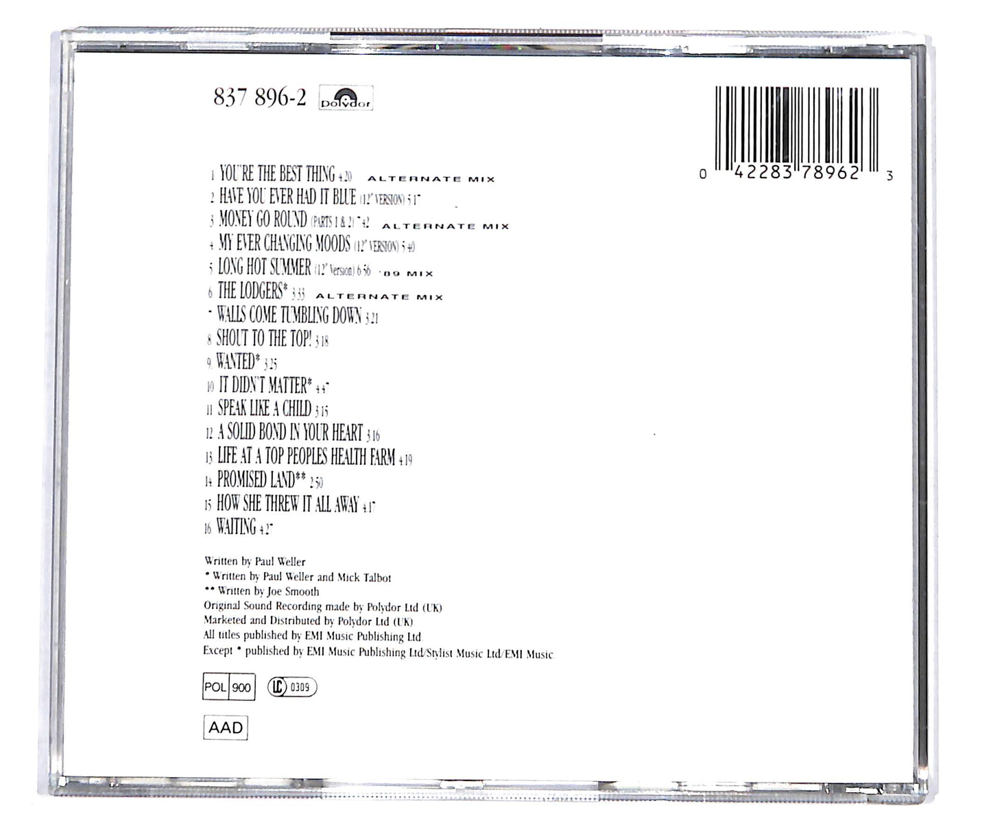 EBOND The Singular Adventures Of The Style Council CD CD135328
