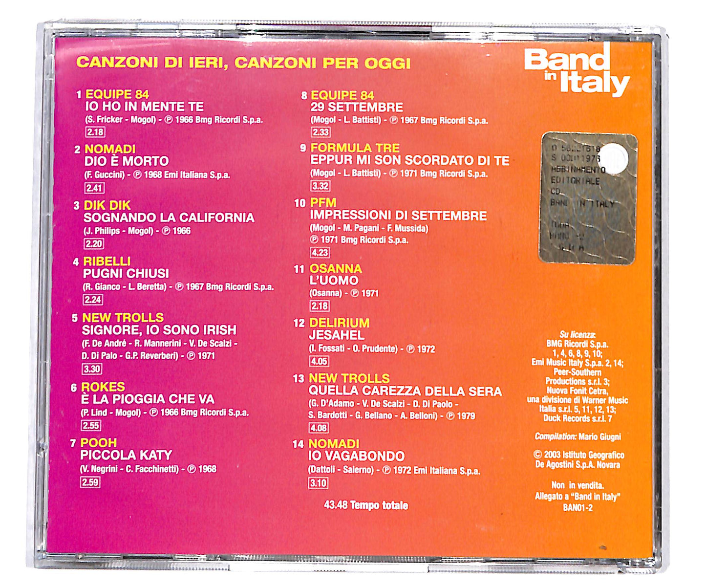 EBOND Various - Canzoni Di Ieri, Canzoni Per Oggi CD CD135348