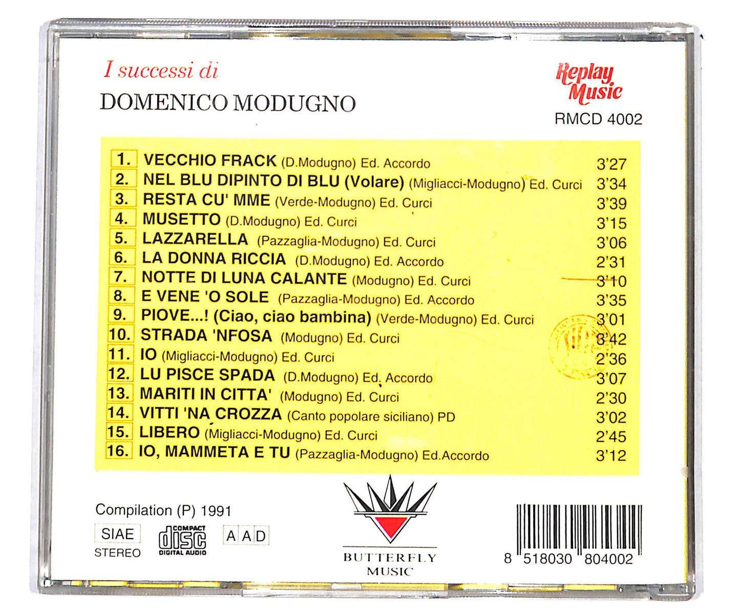 EBOND Domenico Modugno - I Successi Di Domenico Modugno CD CD135407