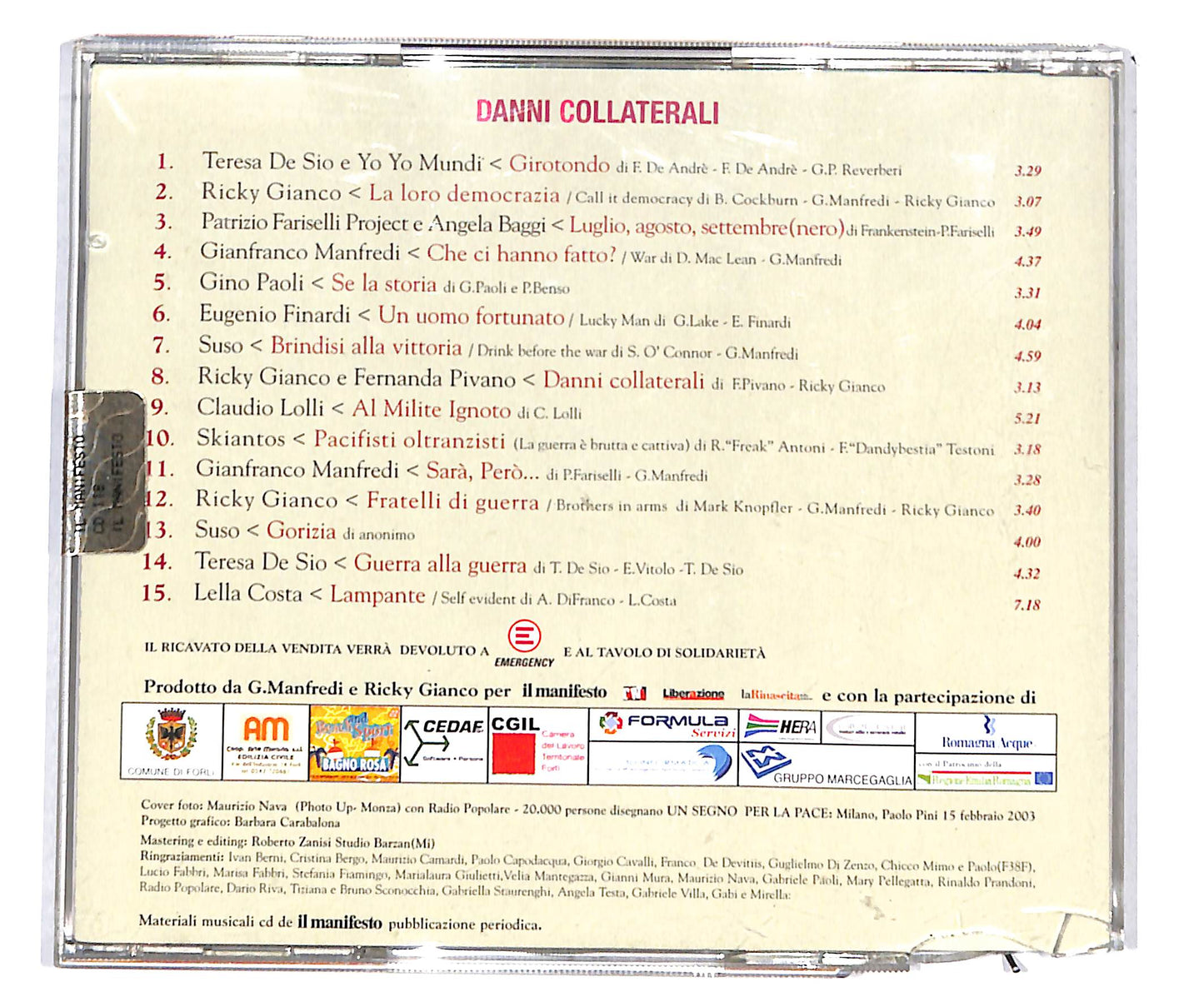 EBOND Various - Danni Collaterali CD CD135424