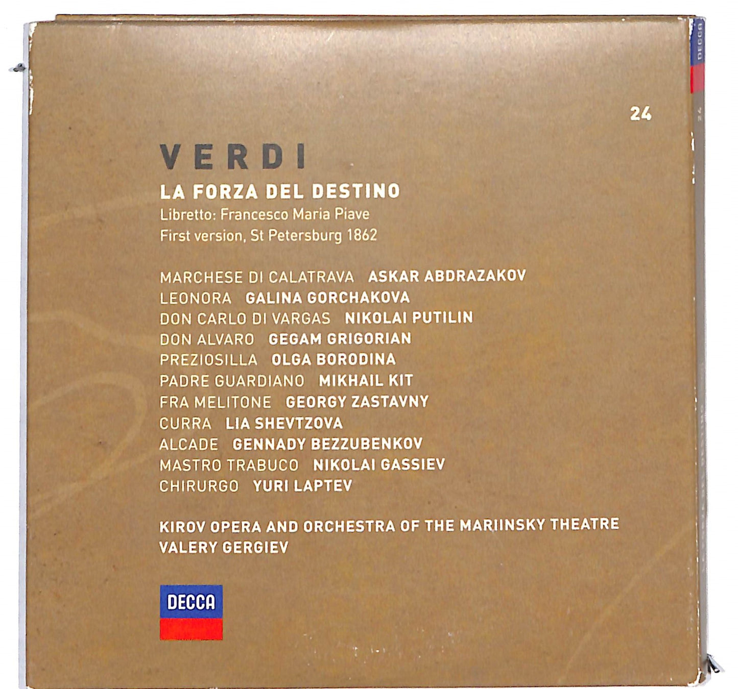 EBOND Giuseppe Verdi - La forza del destino ( 1862) CD CD135438