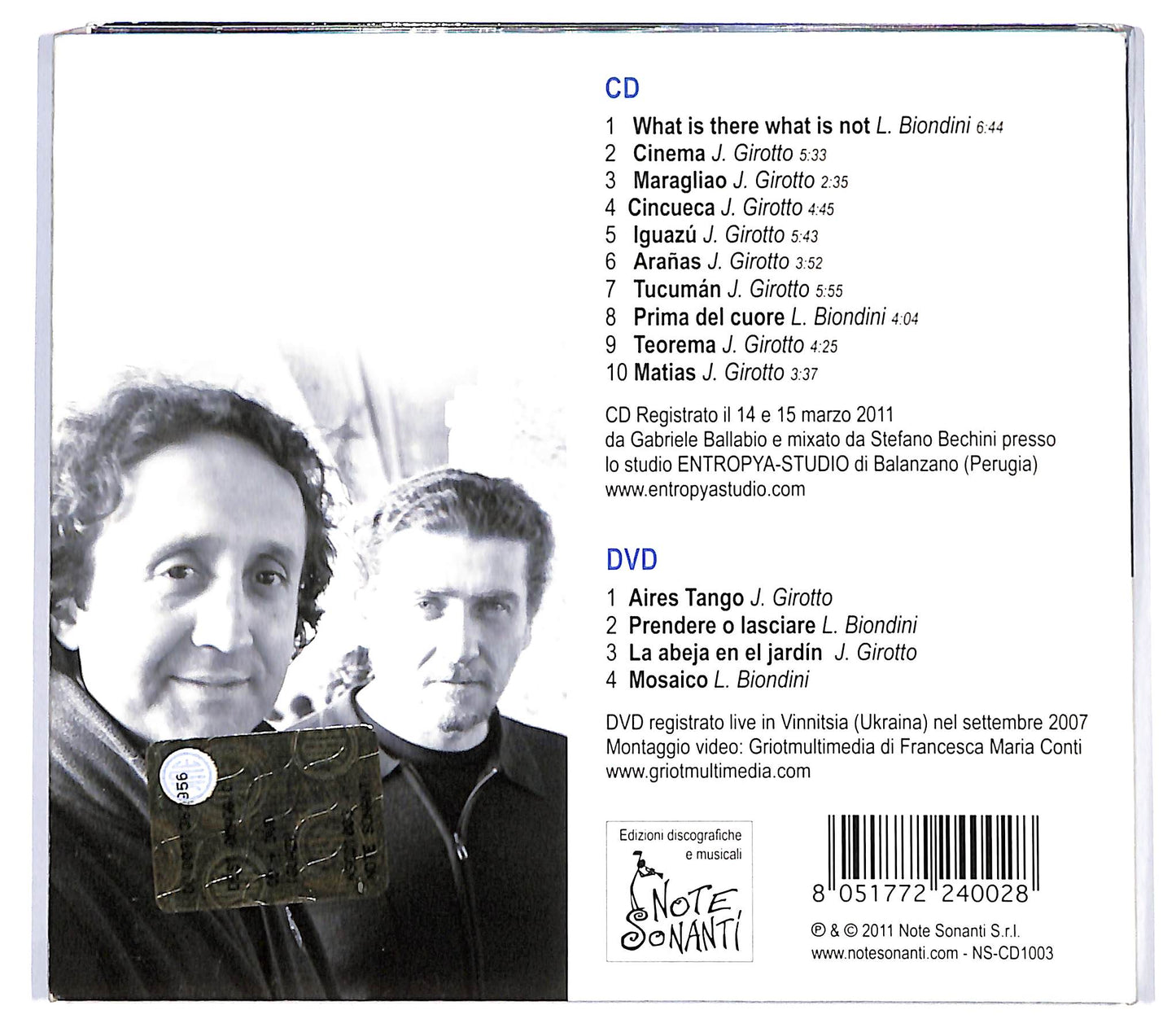 EBOND Javier Girotto - Luciano Biondini - Iguazu CD CD135503